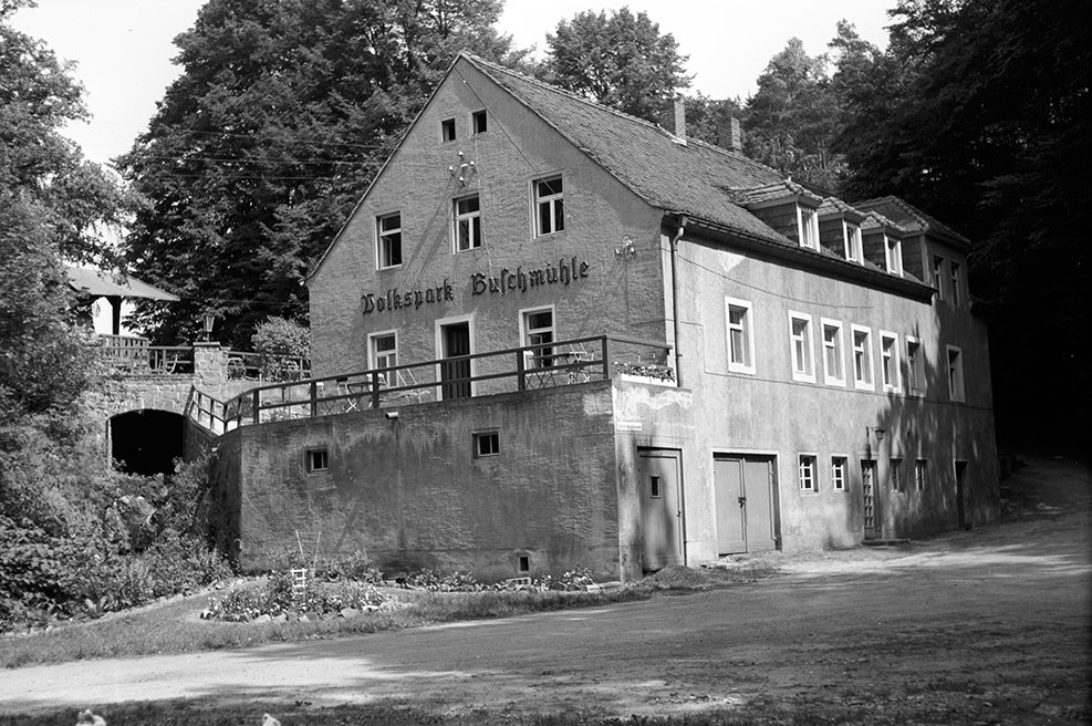 Niederau, Volkspark Buschmühle jetzt Restaurant Buschmühle, Ansicht 3 (Heimatverein "Alter Krug" Zossen e. V. CC BY-NC-SA)