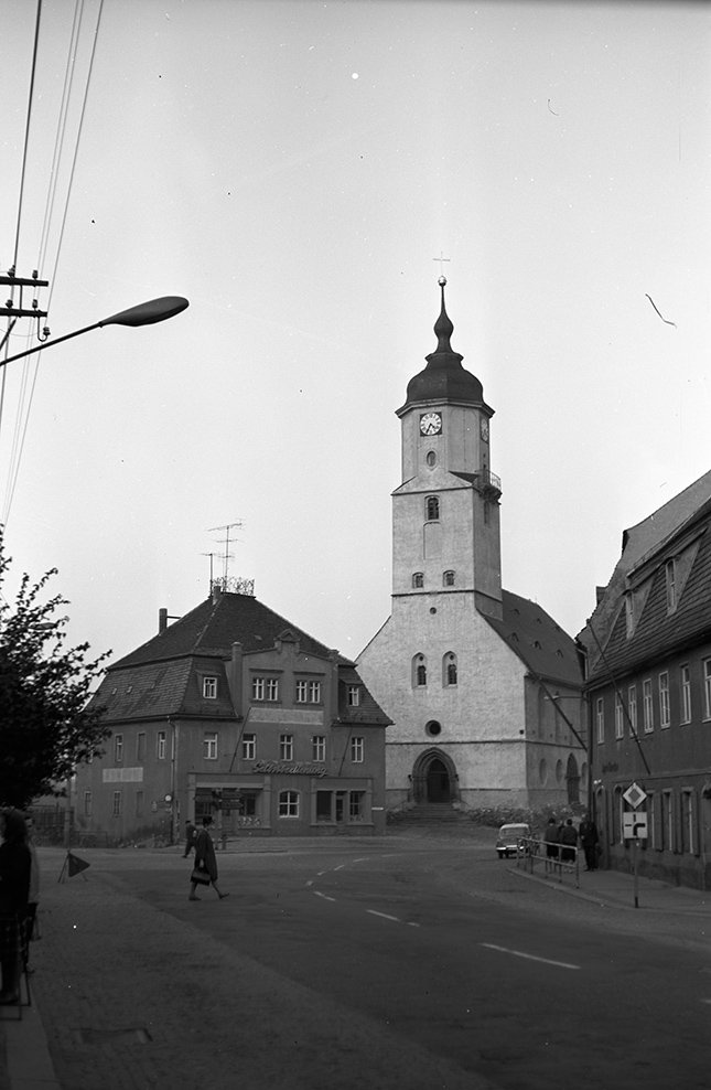 Nossen, Ortsansicht 4 mit Stadtkirche (Heimatverein "Alter Krug" Zossen e. V. CC BY-NC-SA)