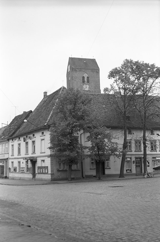 Parchim, Ortsansicht 1 mit St. Georgen-Kirche (Heimatverein "Alter Krug" Zossen e. V. CC BY-NC-SA)