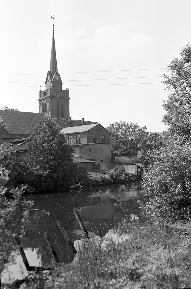 Putlitz, Ortsansicht 1 mit Stadtpfarrkirche St Nikolai (Heimatverein "Alter Krug" Zossen e. V. CC BY-NC-SA)