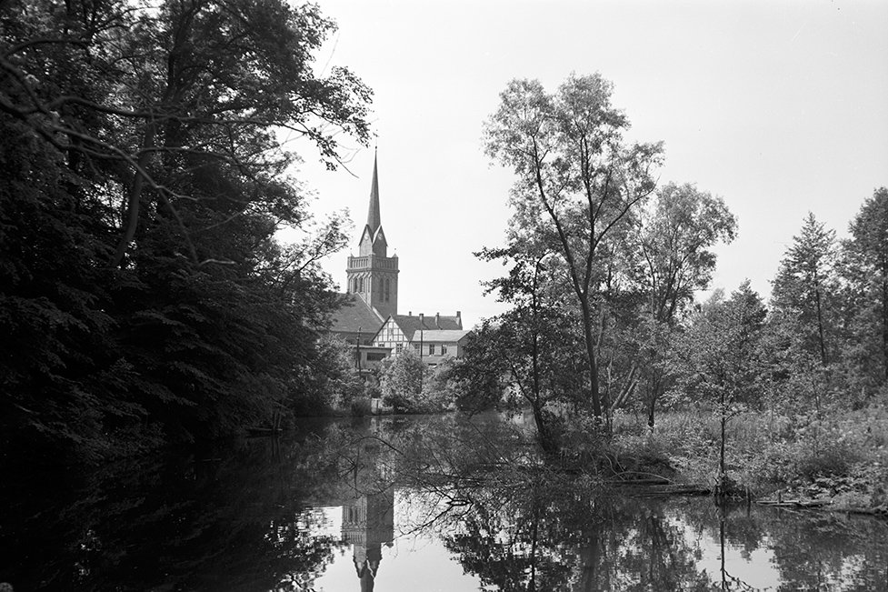 Putlitz, Ortsansicht 6 mit Stadtpfarrkirche St Nikolai (Heimatverein "Alter Krug" Zossen e. V. CC BY-NC-SA)