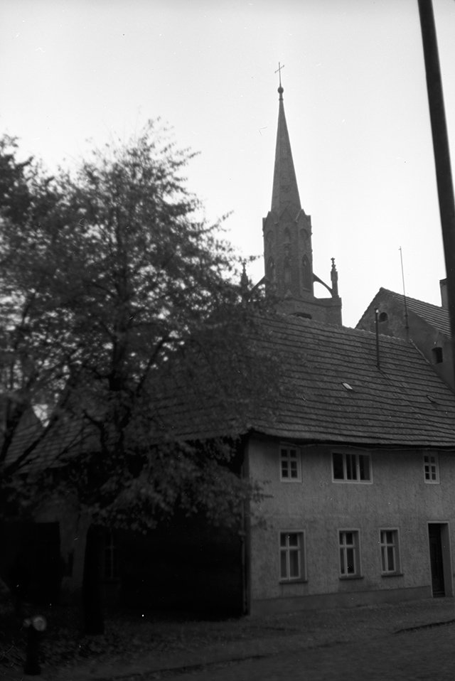 Schlieben, Ortsansicht 2 mit Kirche St. Martin (Heimatverein "Alter Krug" Zossen e. V. CC BY-NC-SA)