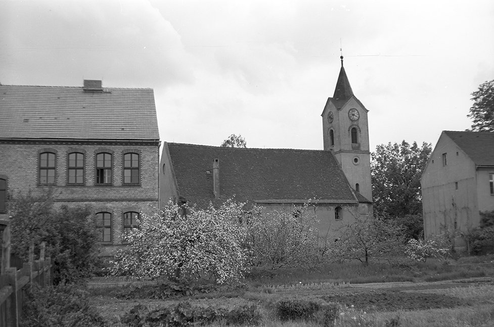 Seyda, Ortsansicht 1 mit Kirche St. Peter und Paul (Heimatverein "Alter Krug" Zossen e. V. CC BY-NC-SA)