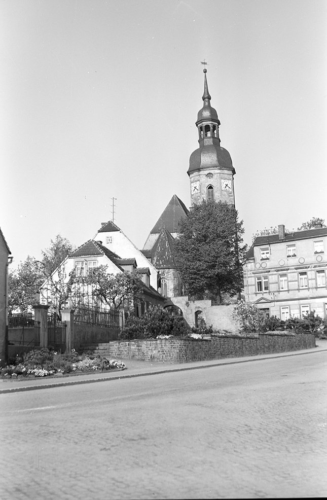 Strehla, Ortsansicht 6 mit Evangelischer Stadtkirche (Heimatverein "Alter Krug" Zossen e. V. CC BY-NC-SA)