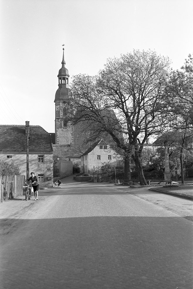 Strehla, Ortsansicht 12 mit Evangelischer Stadtkirche (Heimatverein "Alter Krug" Zossen e. V. CC BY-NC-SA)