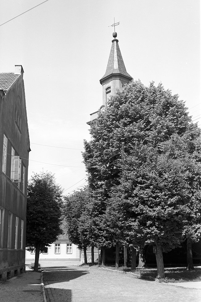Trebbin, Ortsansicht 1 mit Kirche St. Marien (Heimatverein "Alter Krug" Zossen e. V. CC BY-NC-SA)