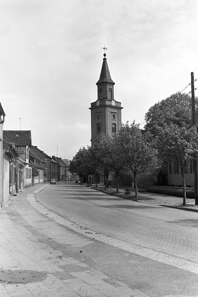 Trebbin, Ortsansicht 4 mit Kirche St. Marien (Heimatverein "Alter Krug" Zossen e. V. CC BY-NC-SA)