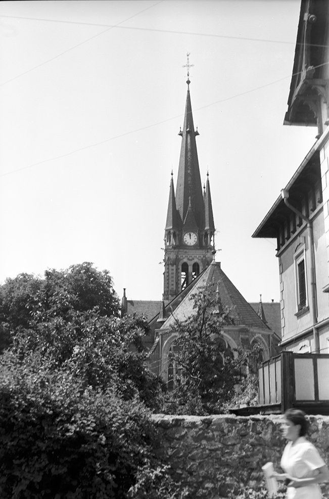 Weinböhla, Ortsansicht 2 mit St.-Martins-Kirche (Heimatmuseum "Alter Krug" Zossen CC BY-NC-SA)