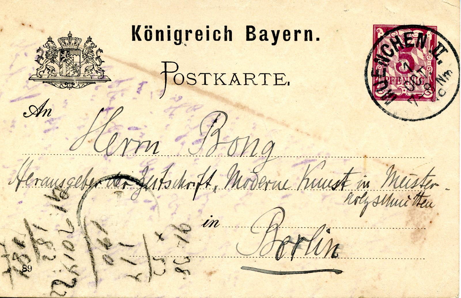 Valendas an Bong, 01.10.1889 (Heimatverein "Alter Krug" Zossen e.V. CC BY-NC-SA)
