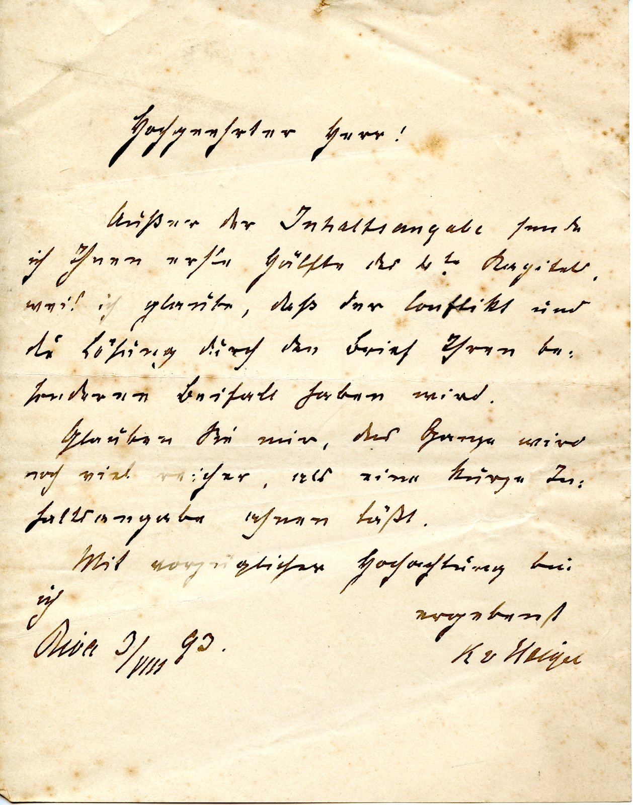 Heigel an dobert, 03.08.1893 (Heimatverein "Alter Krug" Zossen e.V. CC BY-NC-SA)