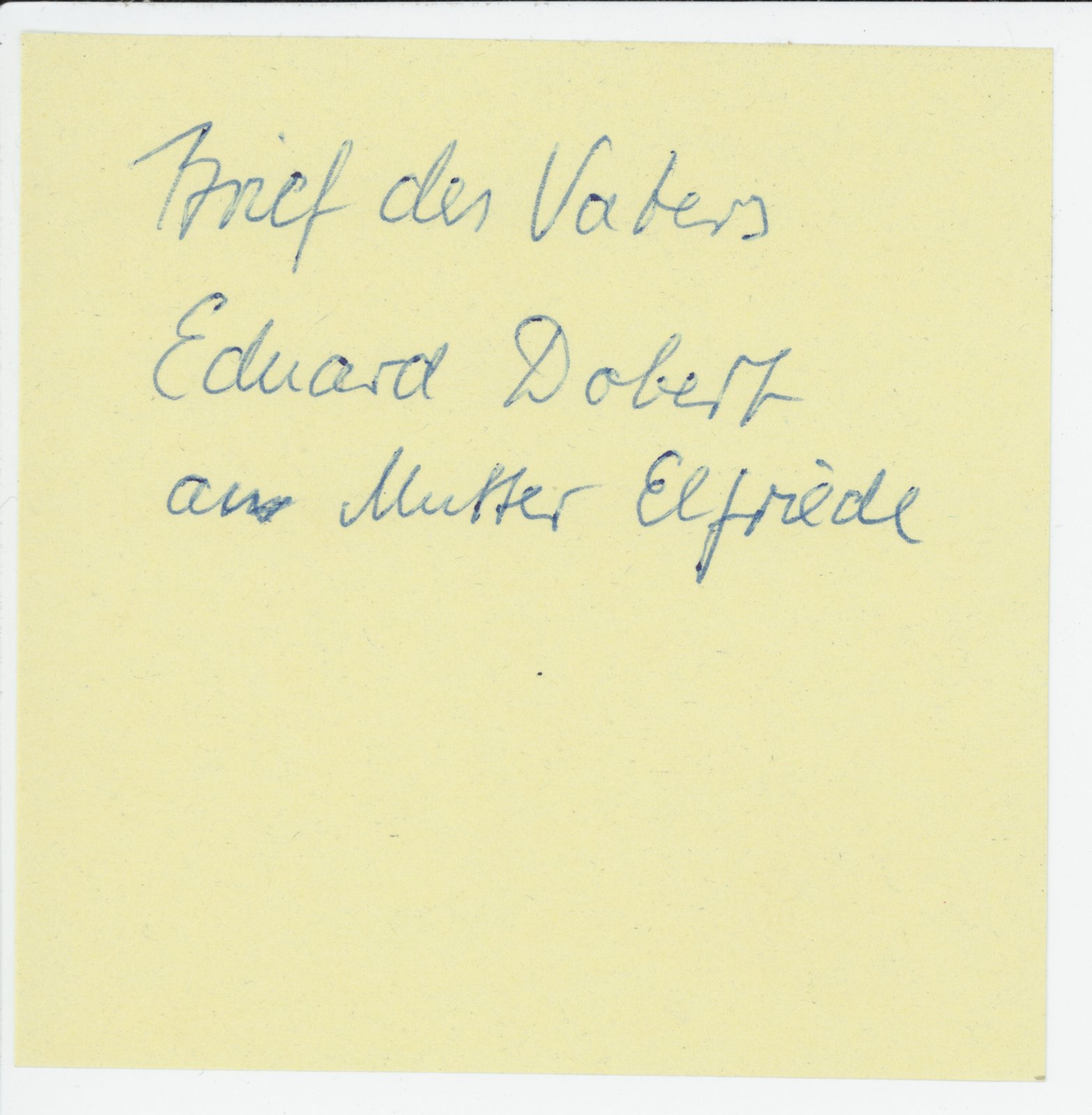 Eduard Dobert an Elfriede Dobert, 25.11.1895 (Heimatverein "Alter Krug" Zossen e.V. CC BY-NC-SA)