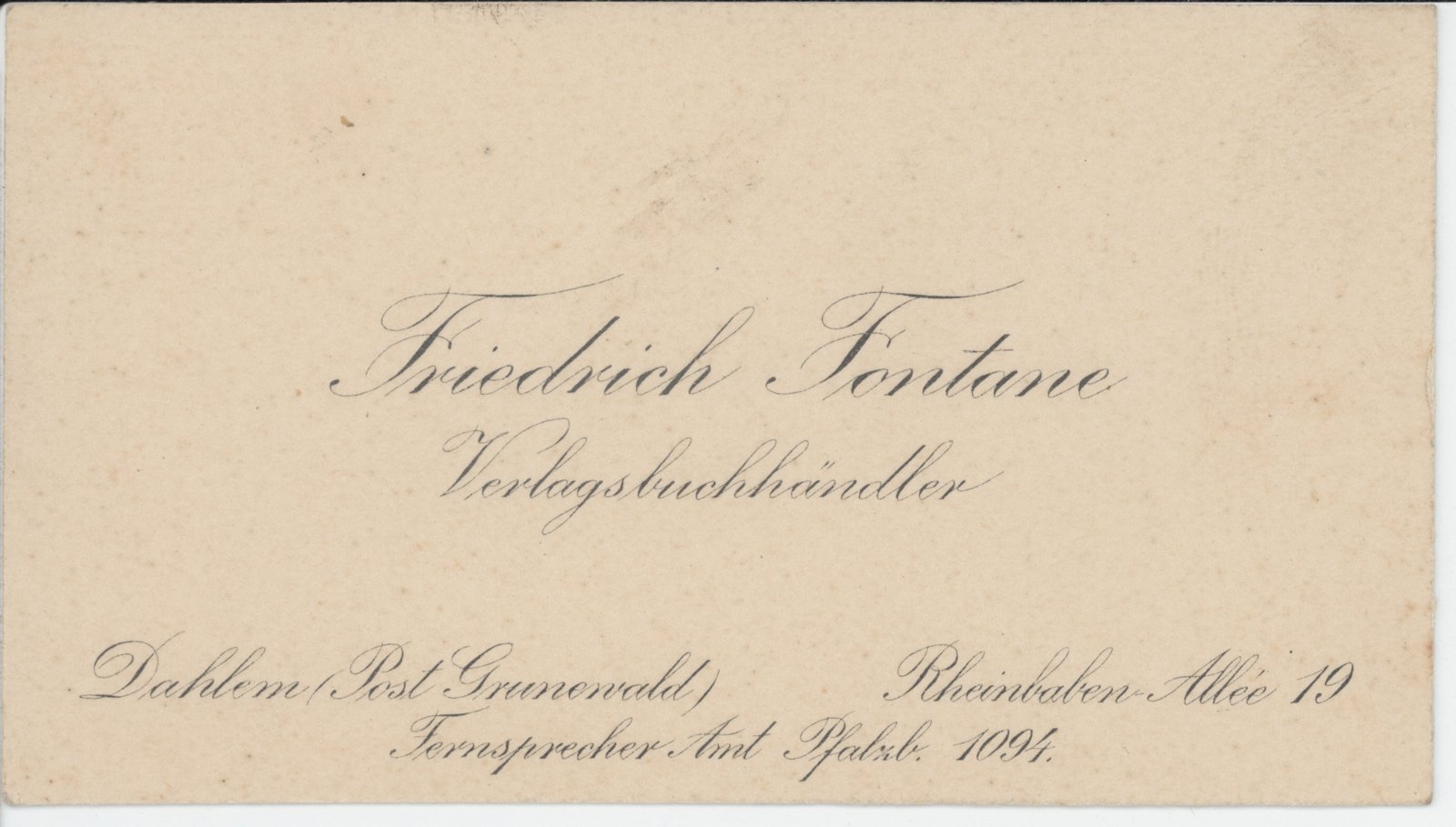 V.karte, F. Fontane (Heimatverein "Alter Krug" Zossen e.V. CC BY-NC-SA)