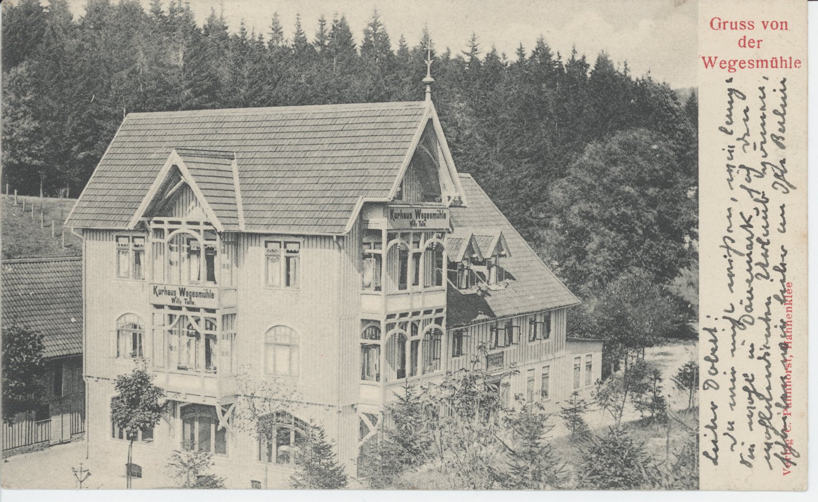 F. Fontane an Dobert, 20.07.1907 (Heimatverein "Alter Krug" Zossen e.V. CC BY-NC-SA)