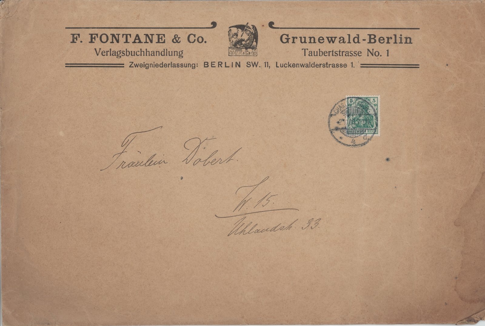 Friedrich Fontane an M. Dobert (03) (Heimatverein "Alter Krug" Zossen e.V. CC BY-NC-SA)