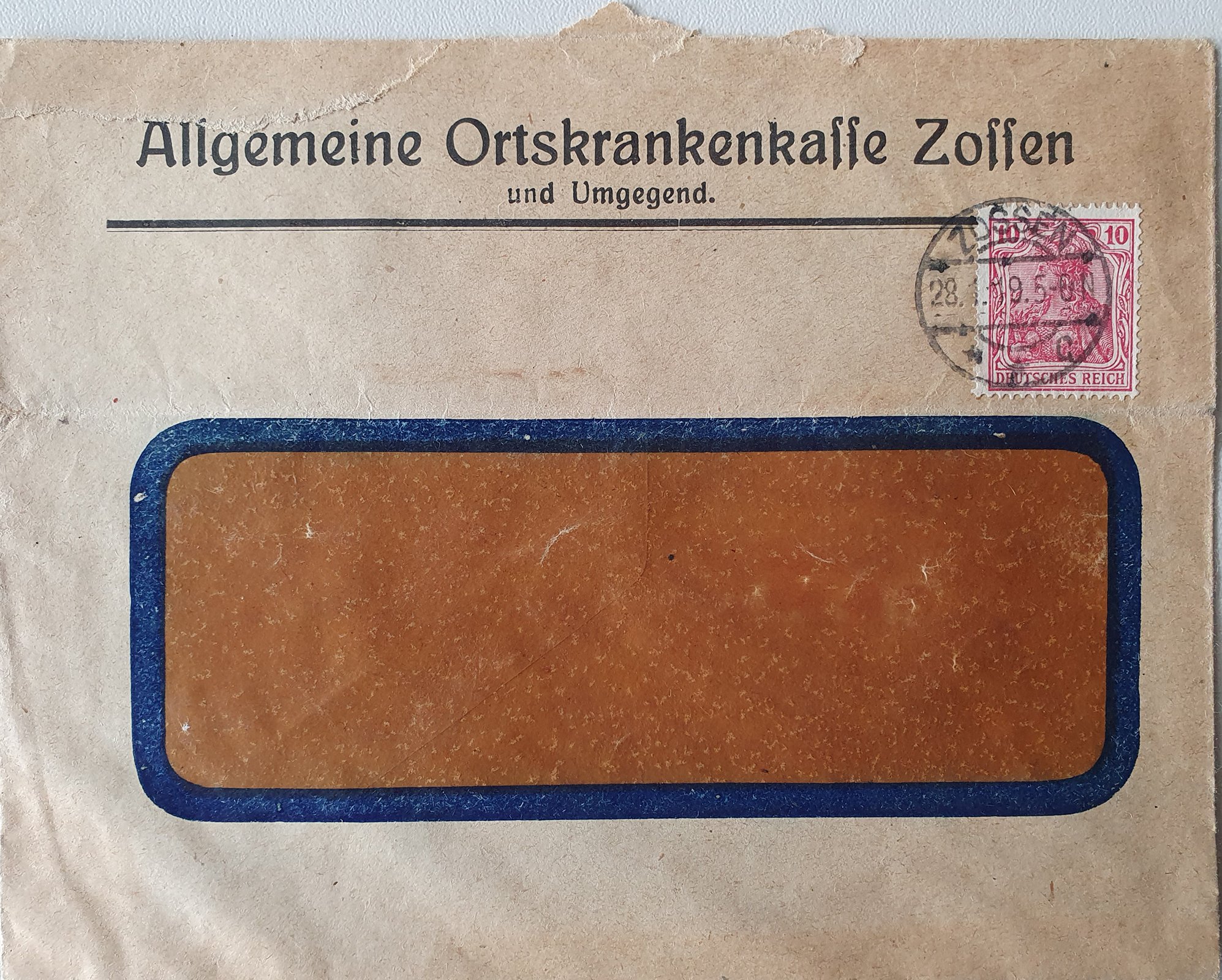 AOK an Dobert, 20.01.1919 (Heimatverein "Alter Krug" Zossen e.V. CC BY-NC-SA)