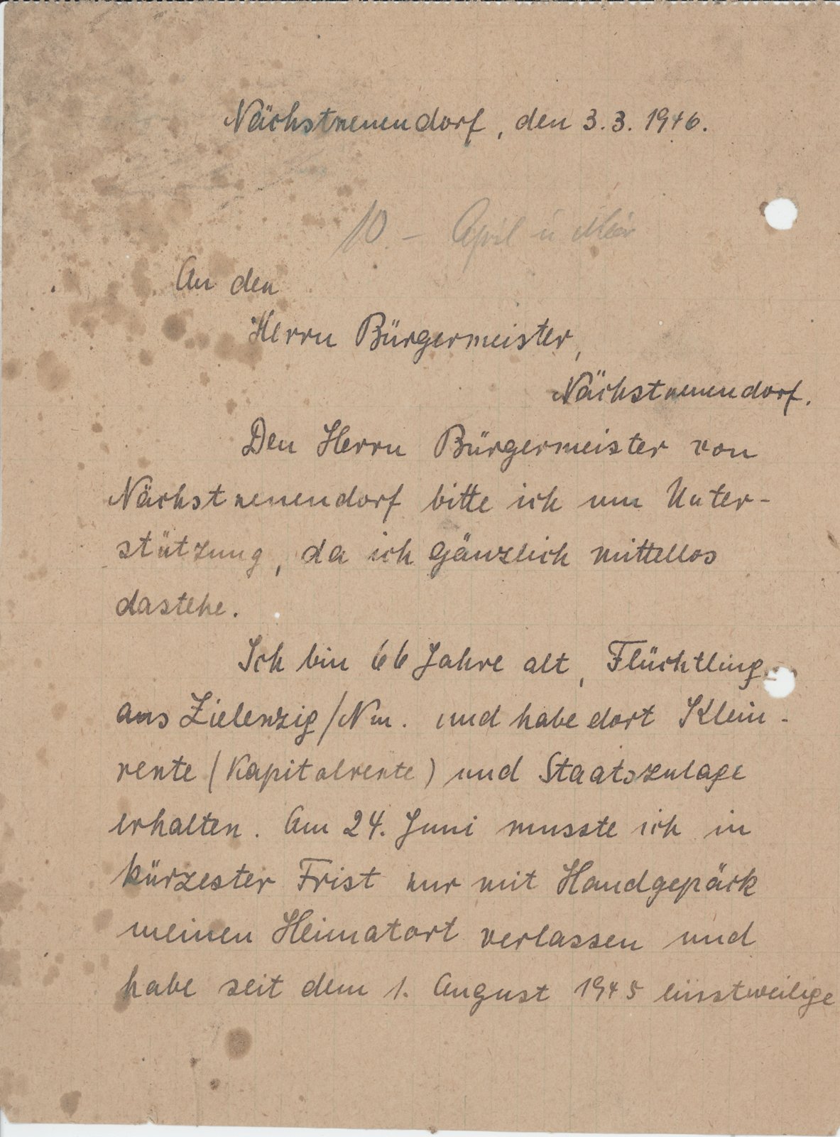 Gvst. N-Neuendorf, 03.03.1946 (Heimatverein "Alter Krug" Zossen e.V. CC BY-NC-SA)