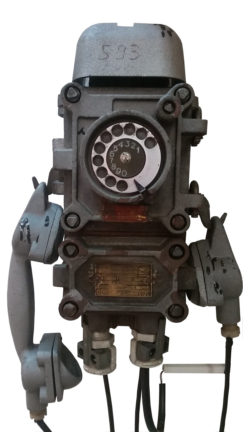 Grubentelefon Ex-Ausführung (Industriemuseum Region Teltow CC BY-NC-SA)