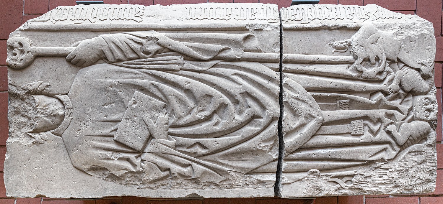 Tumbadeckplatte des Bischofs Dietrich von Stechow (Bischofsresidenz Burg Ziesar CC BY-NC-SA)