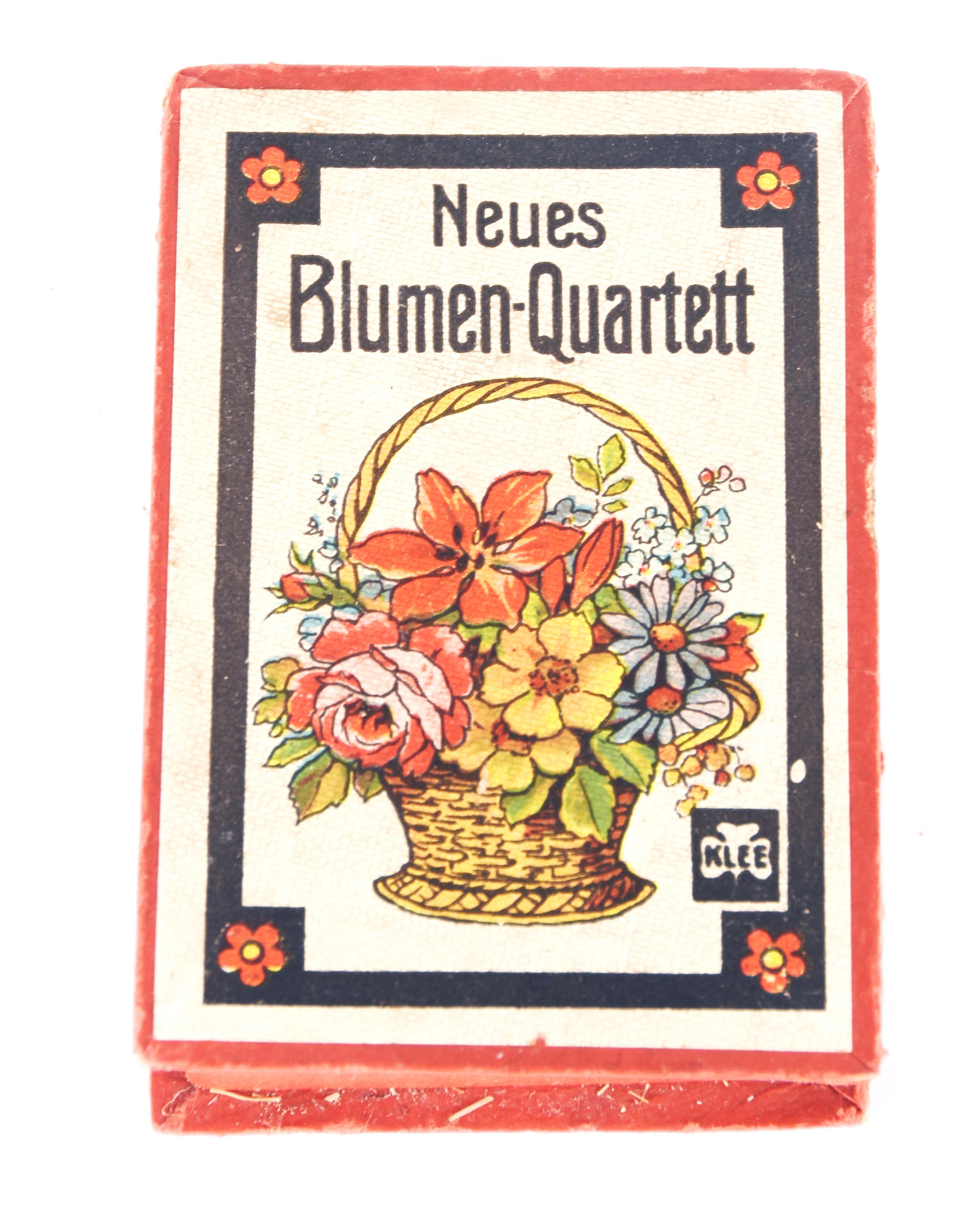 Kartenspiel "Neues Blumen-Quartett" (Stadt- und Technikmuseum Ludwigsfelde CC BY-NC-SA)