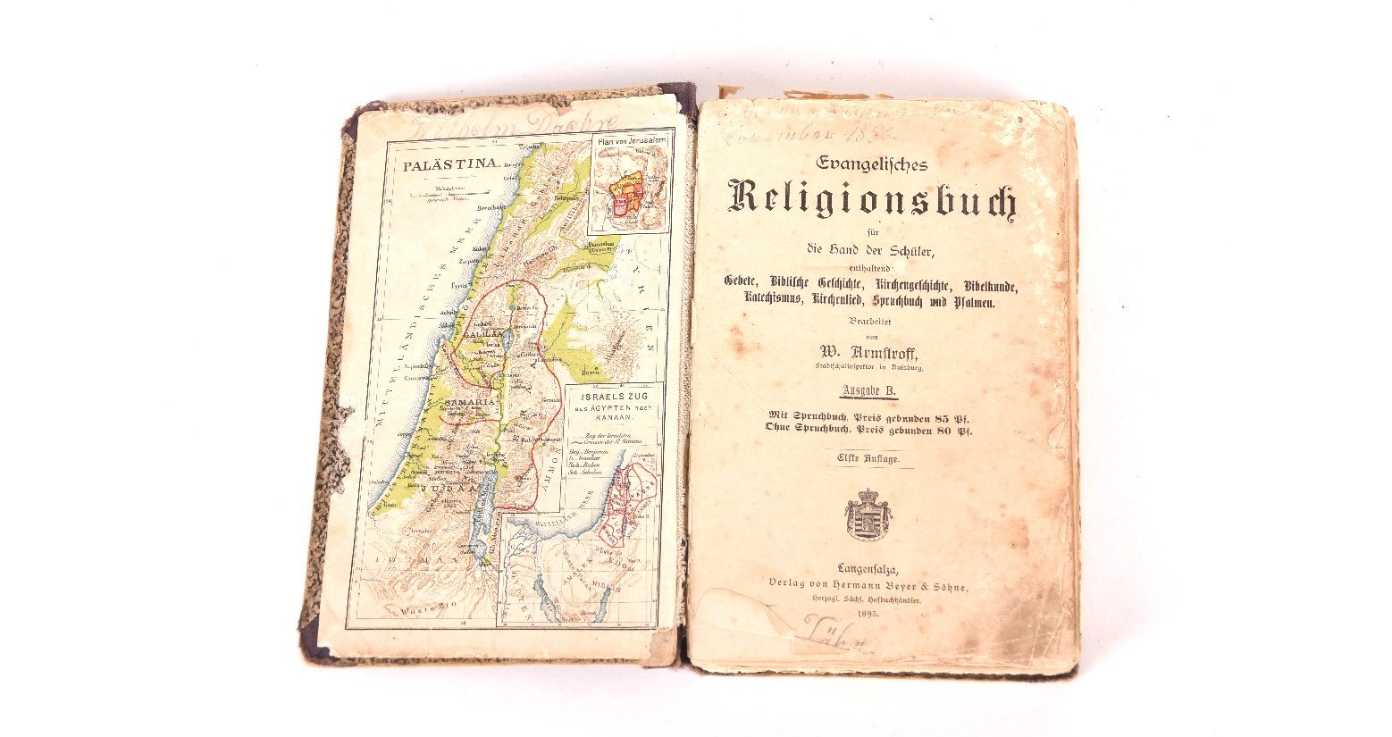 Evangelisches Religionsbuch (Museum für Stadt und Technik Ludwigsfelde CC BY-NC-SA)