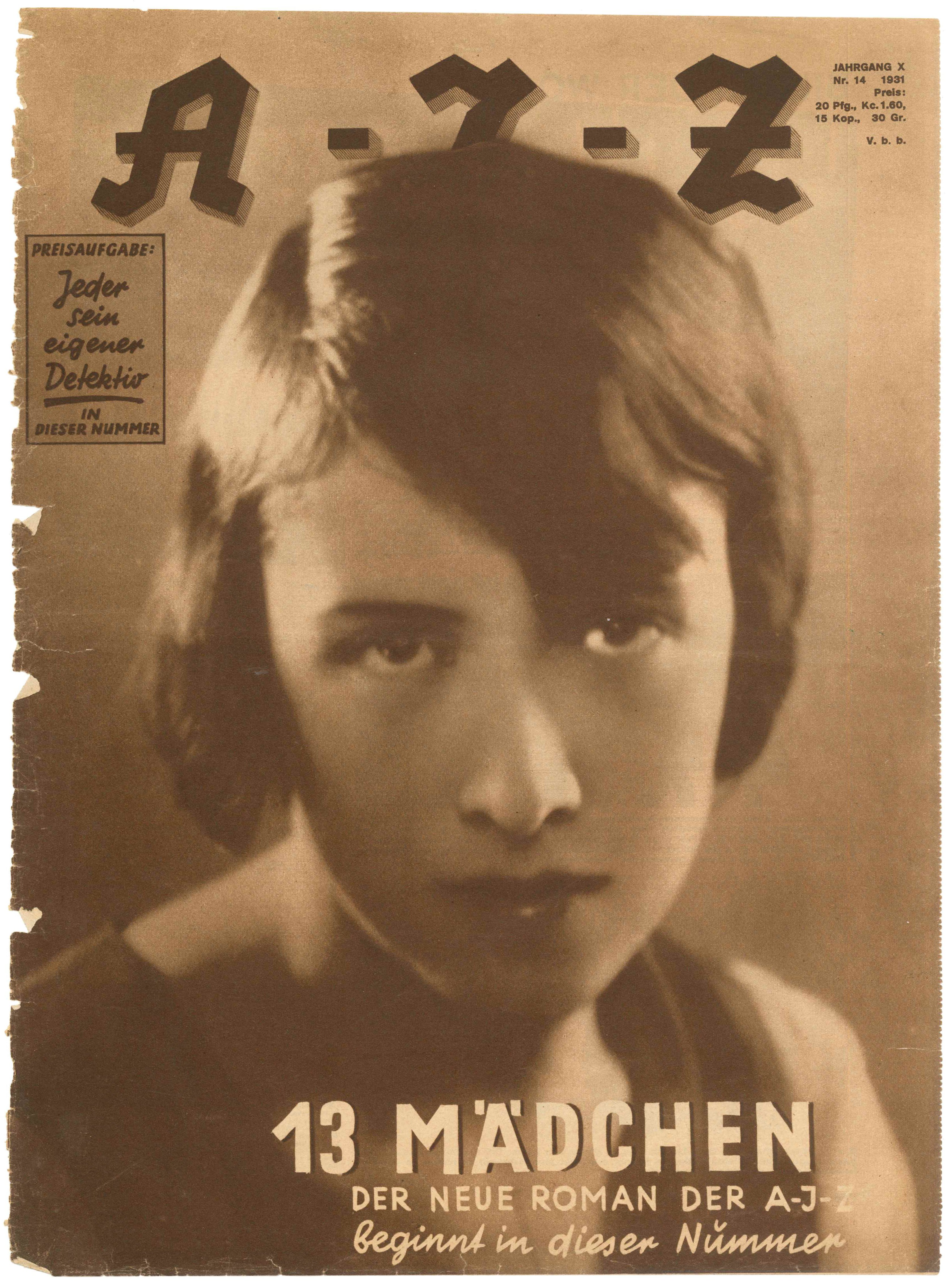 AIZ, Nr. 14, 1931, Titelseite (Kurt Tucholsky Literaturmuseum CC BY-NC-SA)