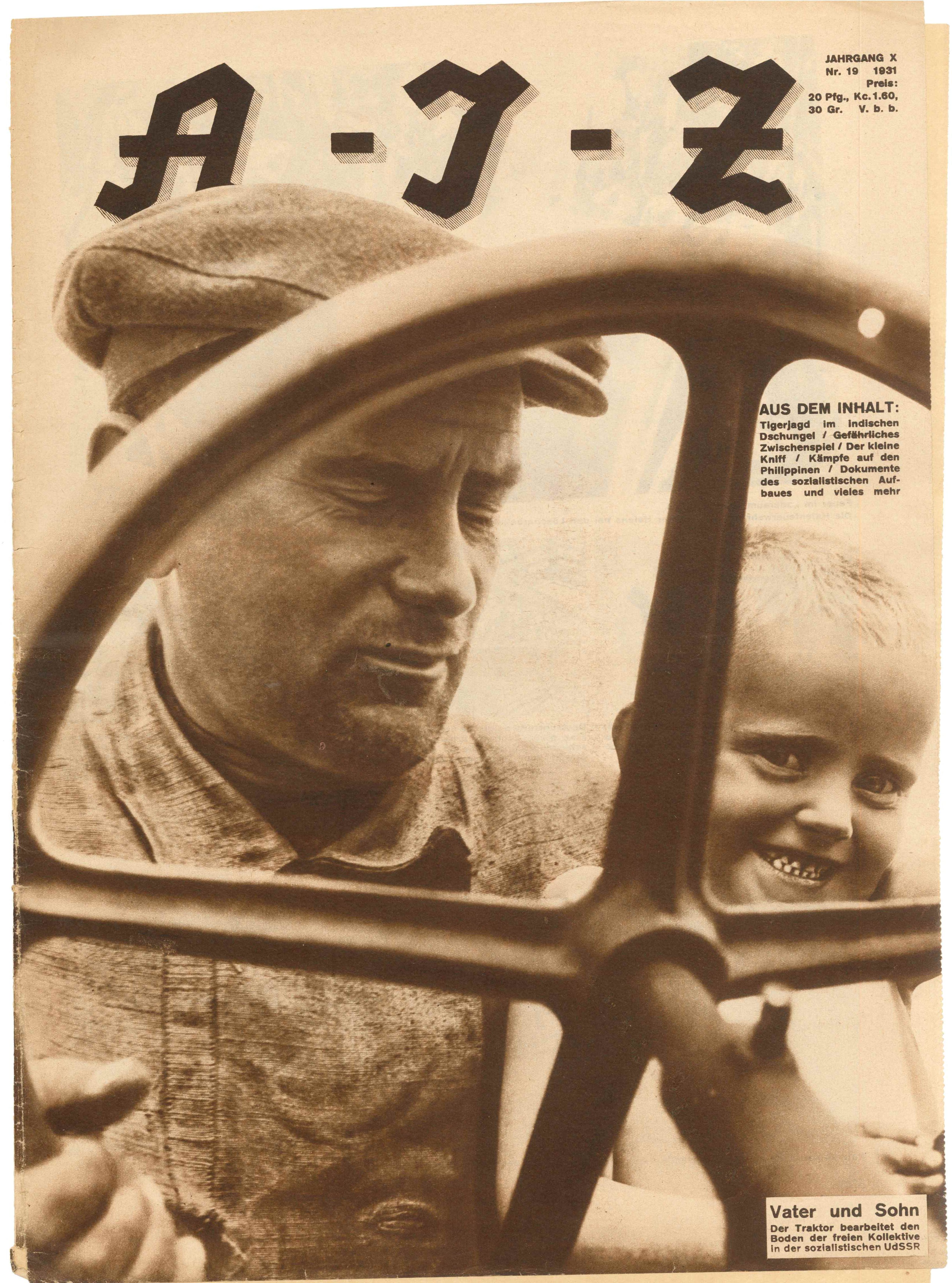 AIZ, Nr. 19, 1931, Titelseite (Kurt Tucholsky Literaturmuseum CC BY-NC-SA)