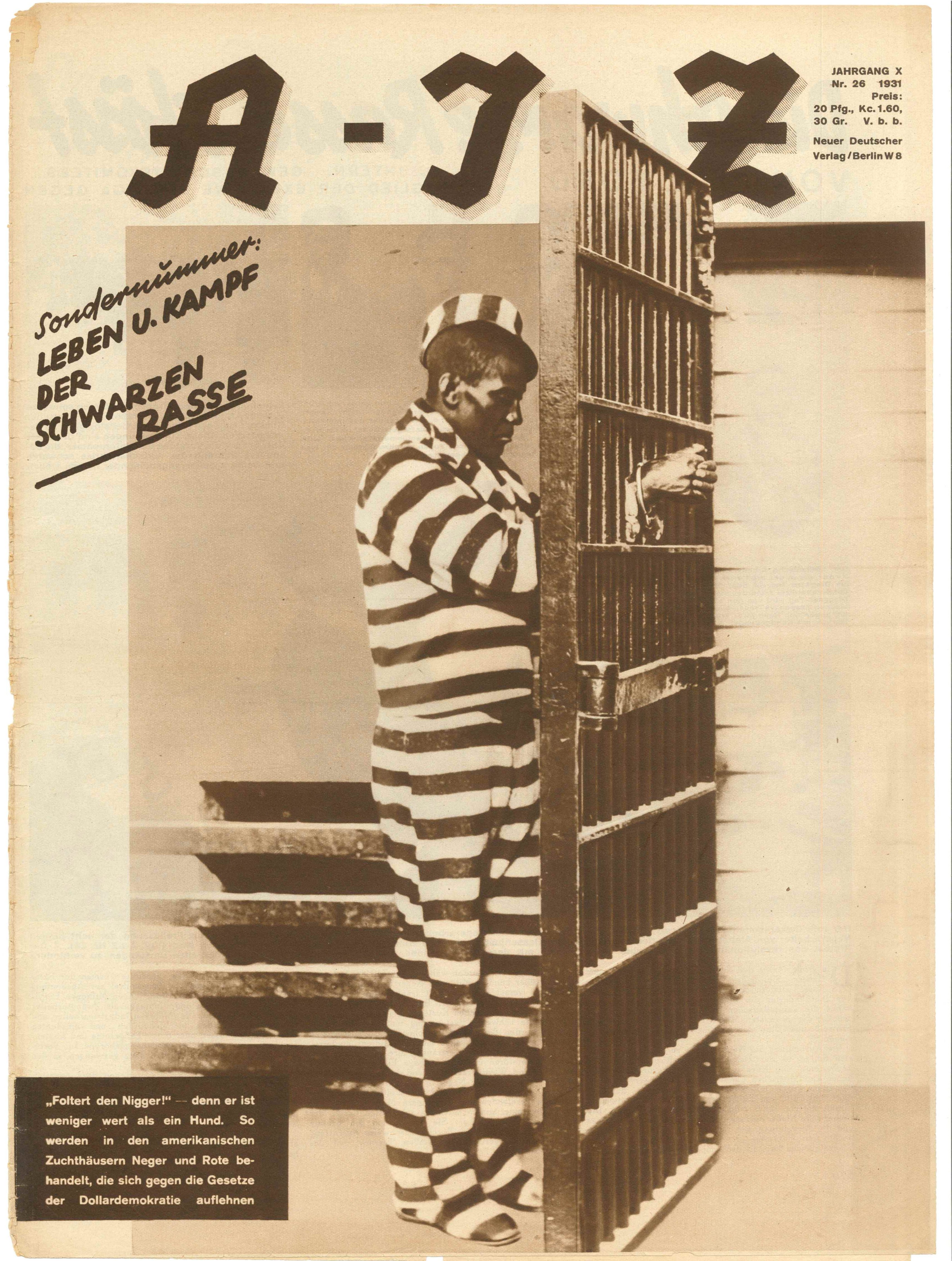 AIZ, Nr. 26, 1931, Titelseite (Kurt Tucholsky Literaturmuseum CC BY-NC-SA)