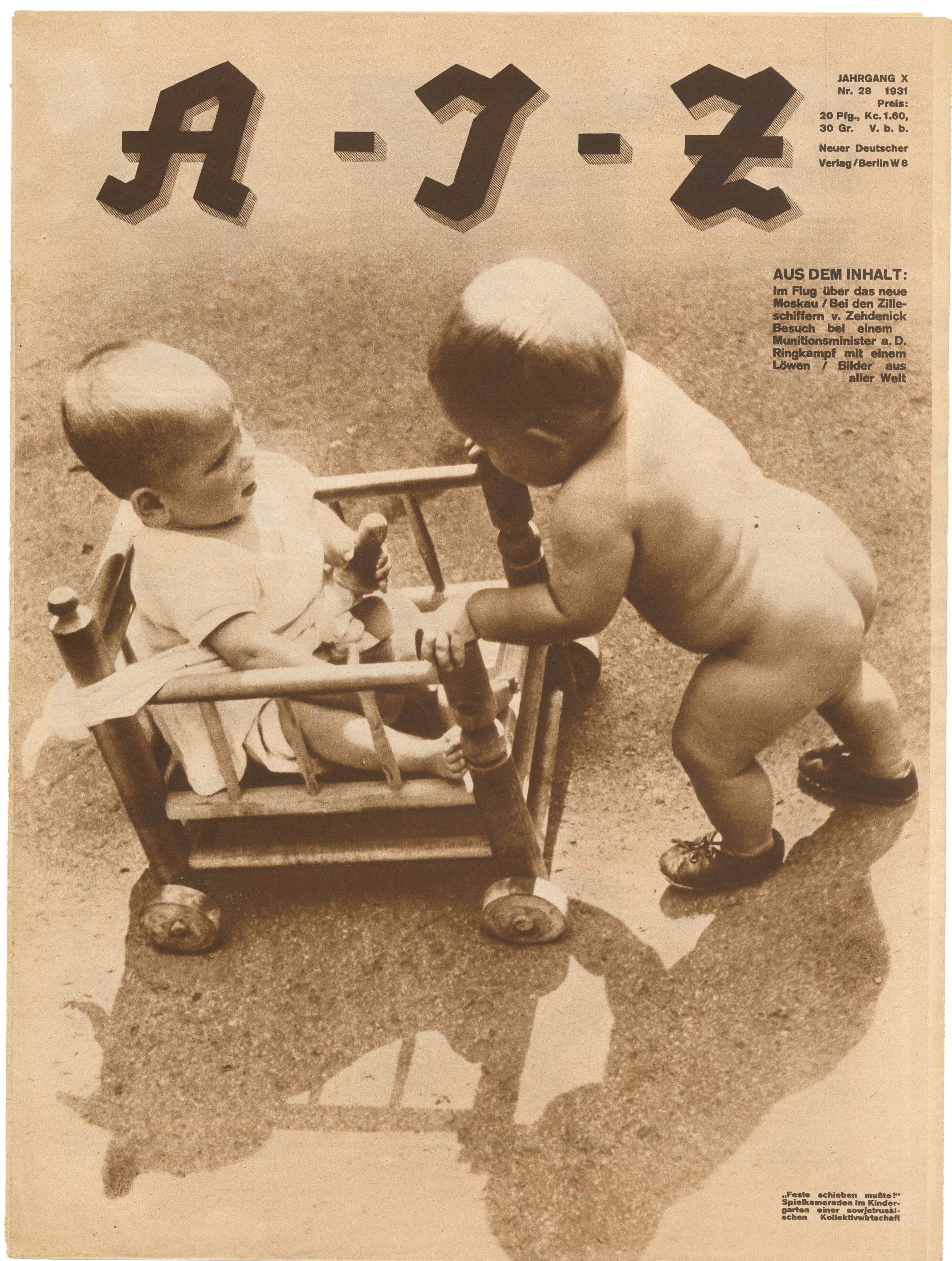 AIZ, Nr. 28, 1931, Titelseite (Kurt Tucholsky Literaturmuseum CC BY-NC-SA)