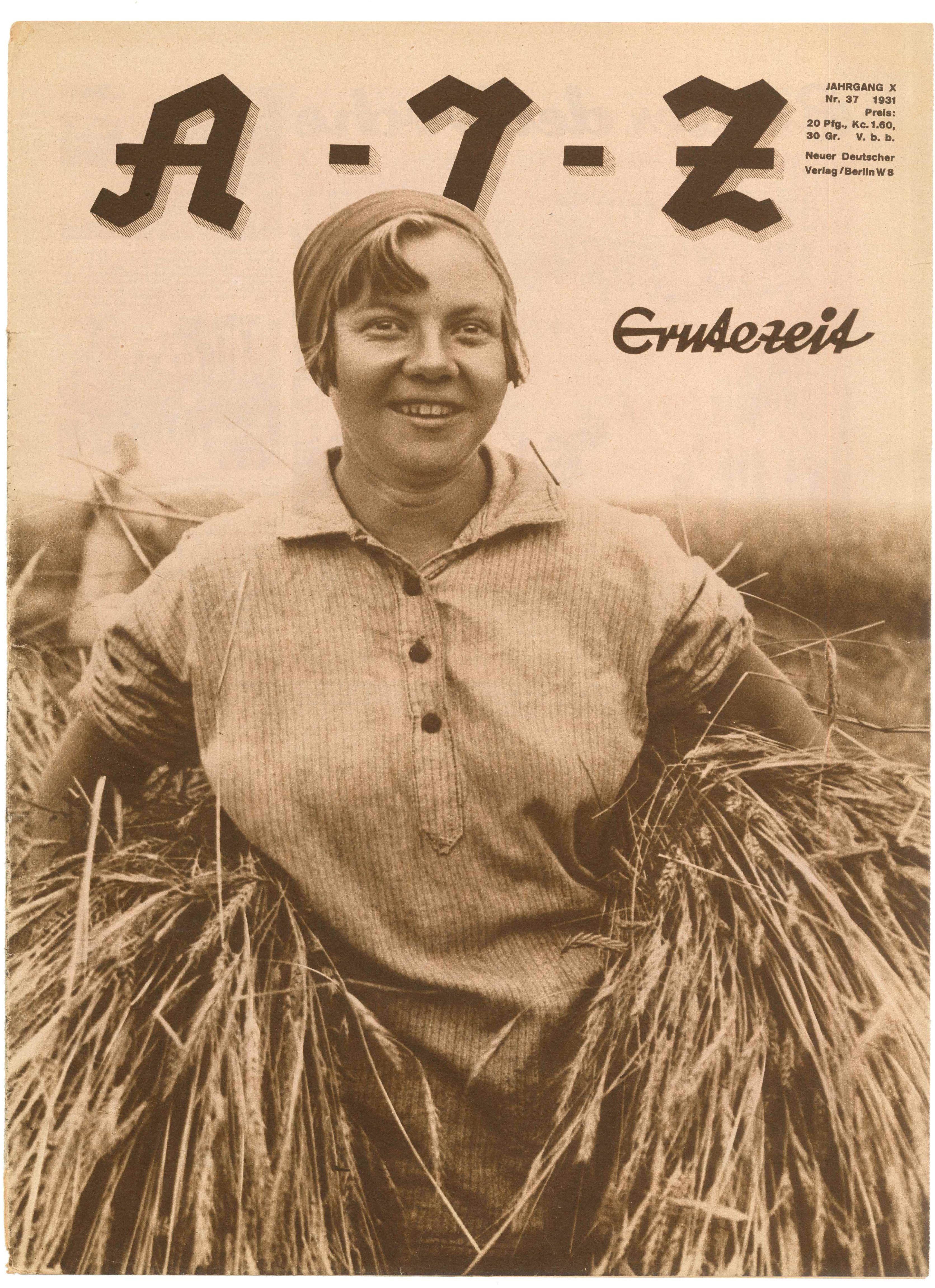 AIZ, Nr. 37, 1931, Titelseite (Kurt Tucholsky Literaturmuseum CC BY-NC-SA)