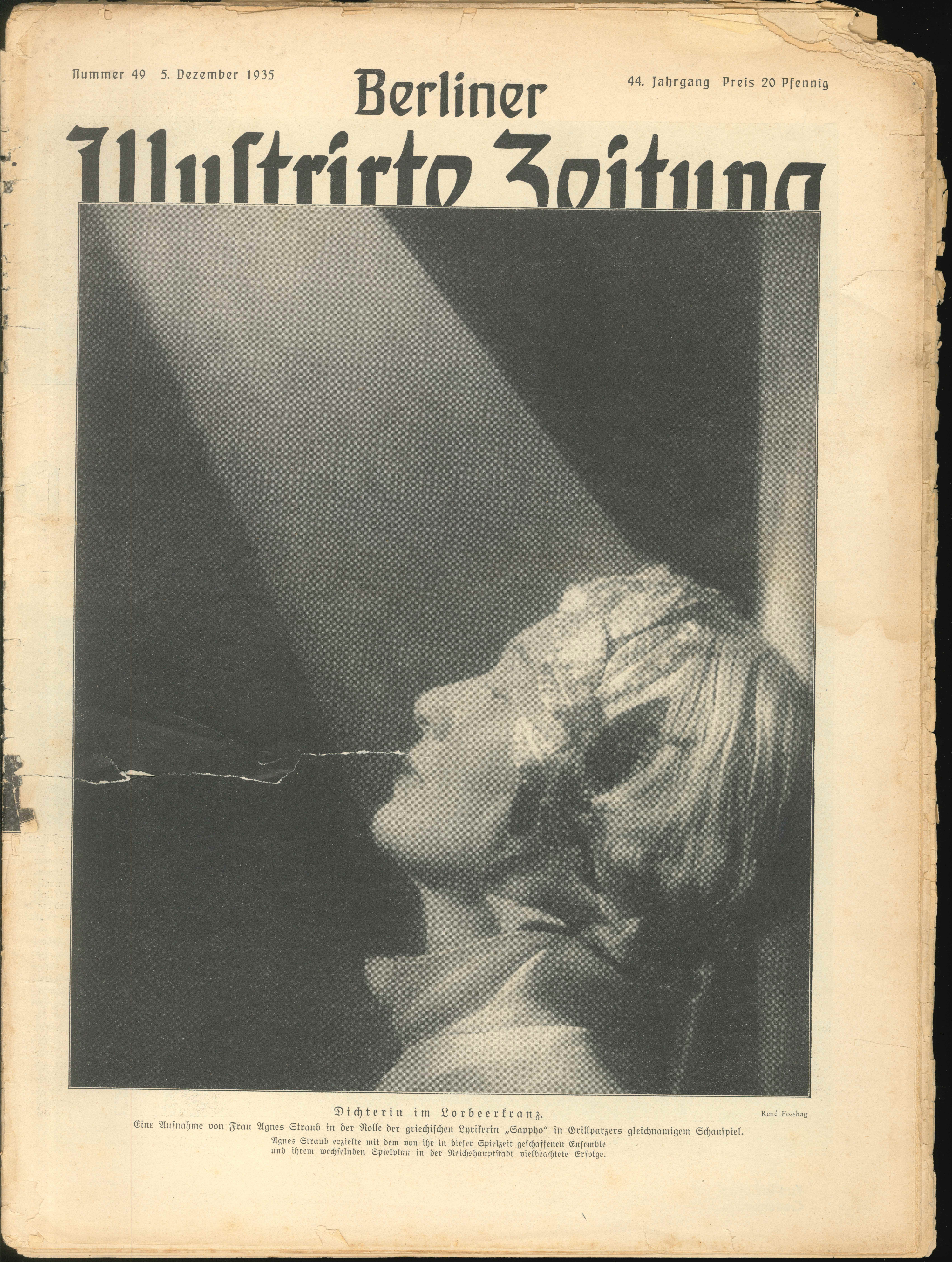 BIZ, Nr. 49, 1935, Titelseite (Kurt Tucholsky Literaturmuseum CC BY-NC-SA)