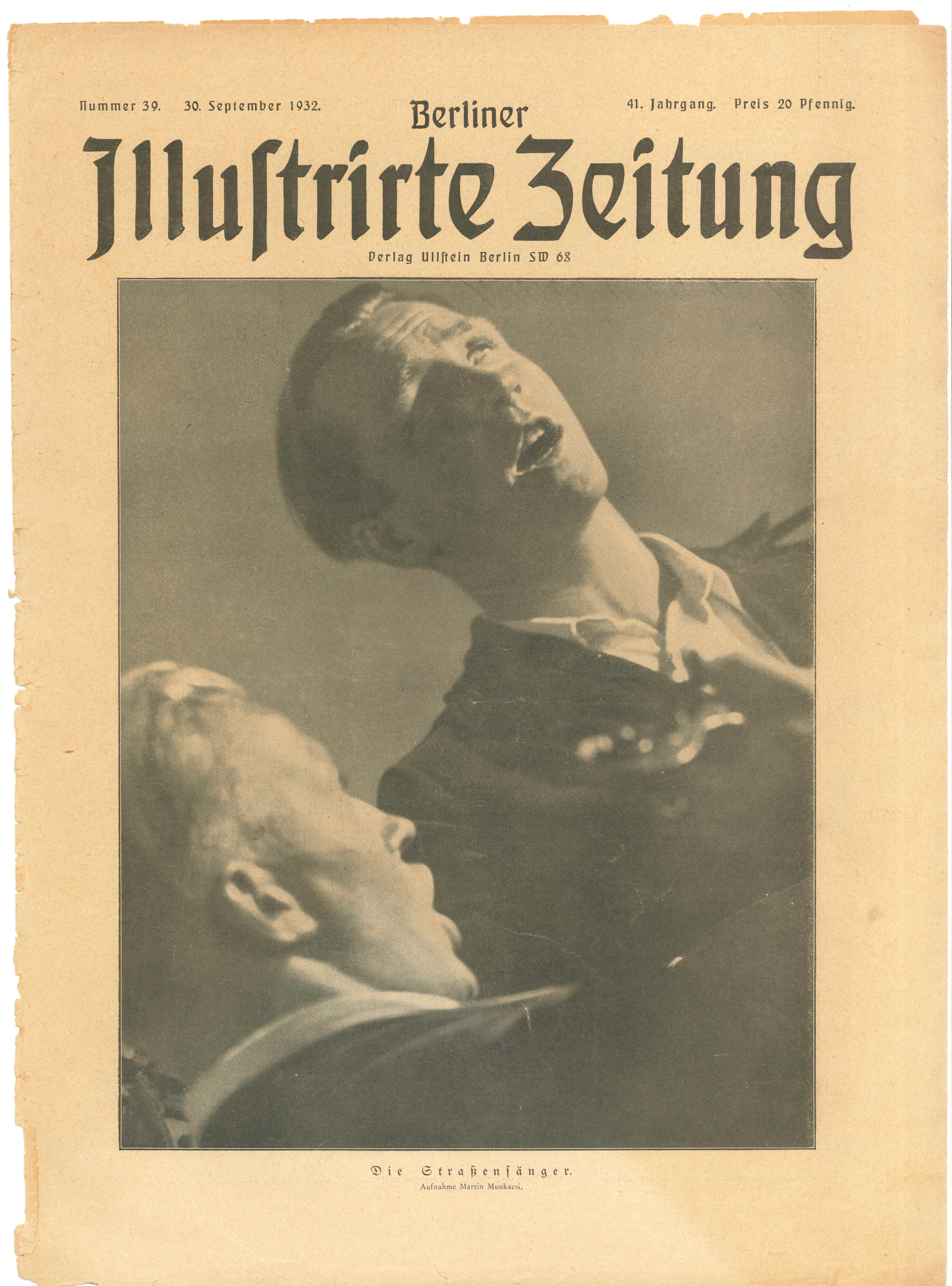 BIZ, Nr. 39, 1932, Titelseite (Kurt Tucholsky Literaturmuseum CC BY-NC-SA)