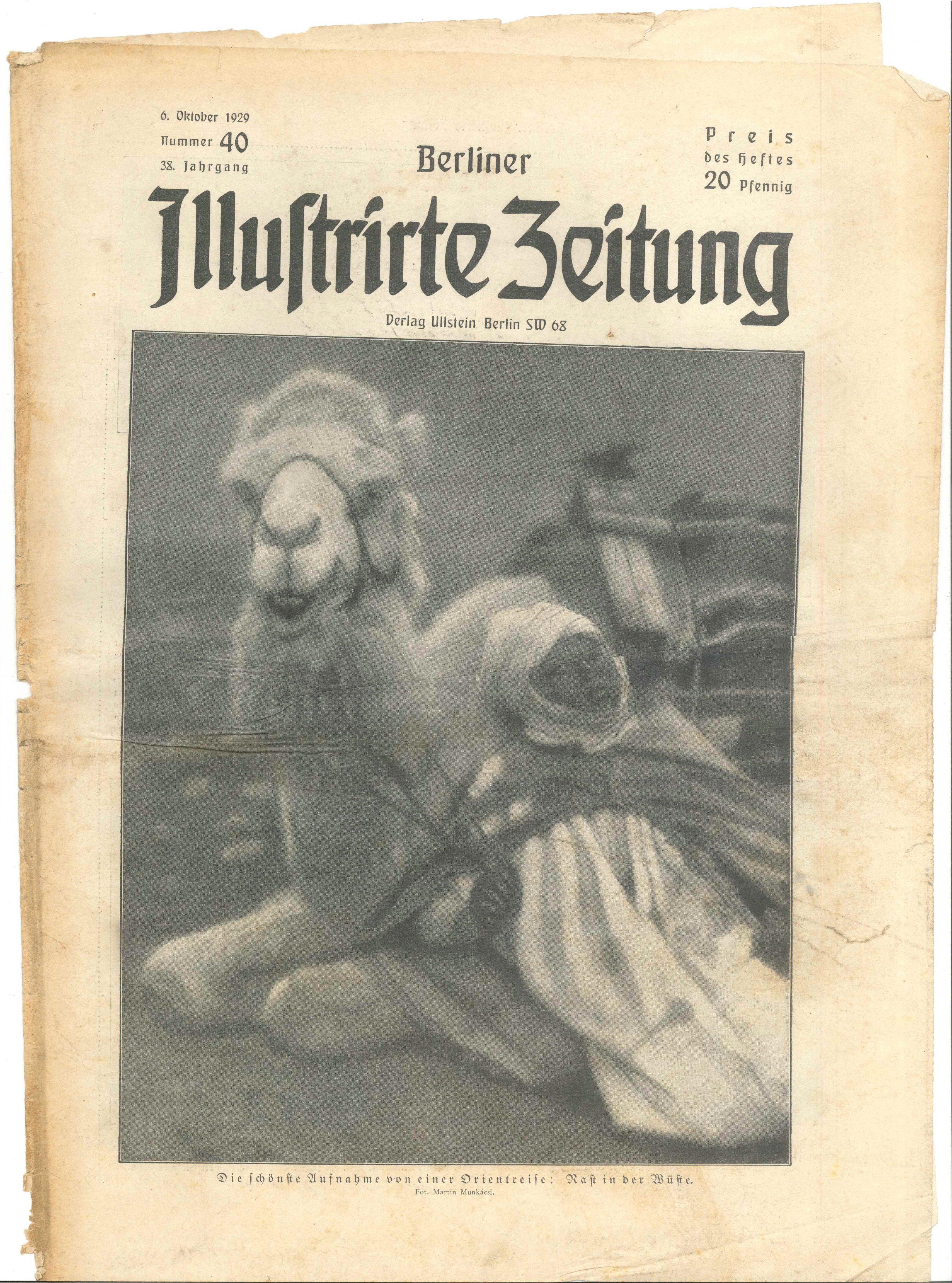 BIZ, Nr. 40, 1929, Titelseite (Kurt Tucholsky Literaturmuseum CC BY-NC-SA)