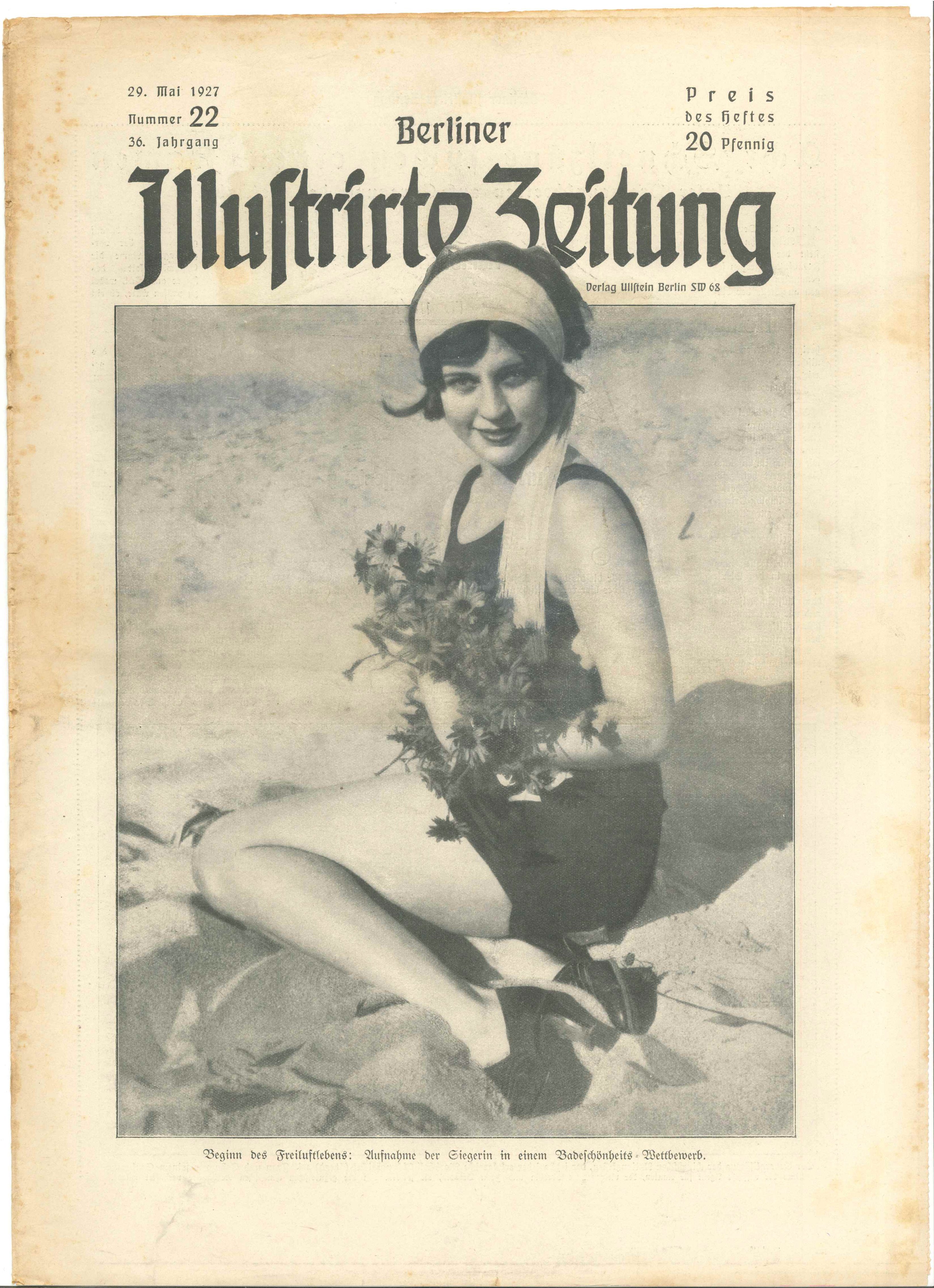 BIZ, Nr. 22, 1927, Titelseite (Kurt Tucholsky Literaturmuseum CC BY-NC-SA)