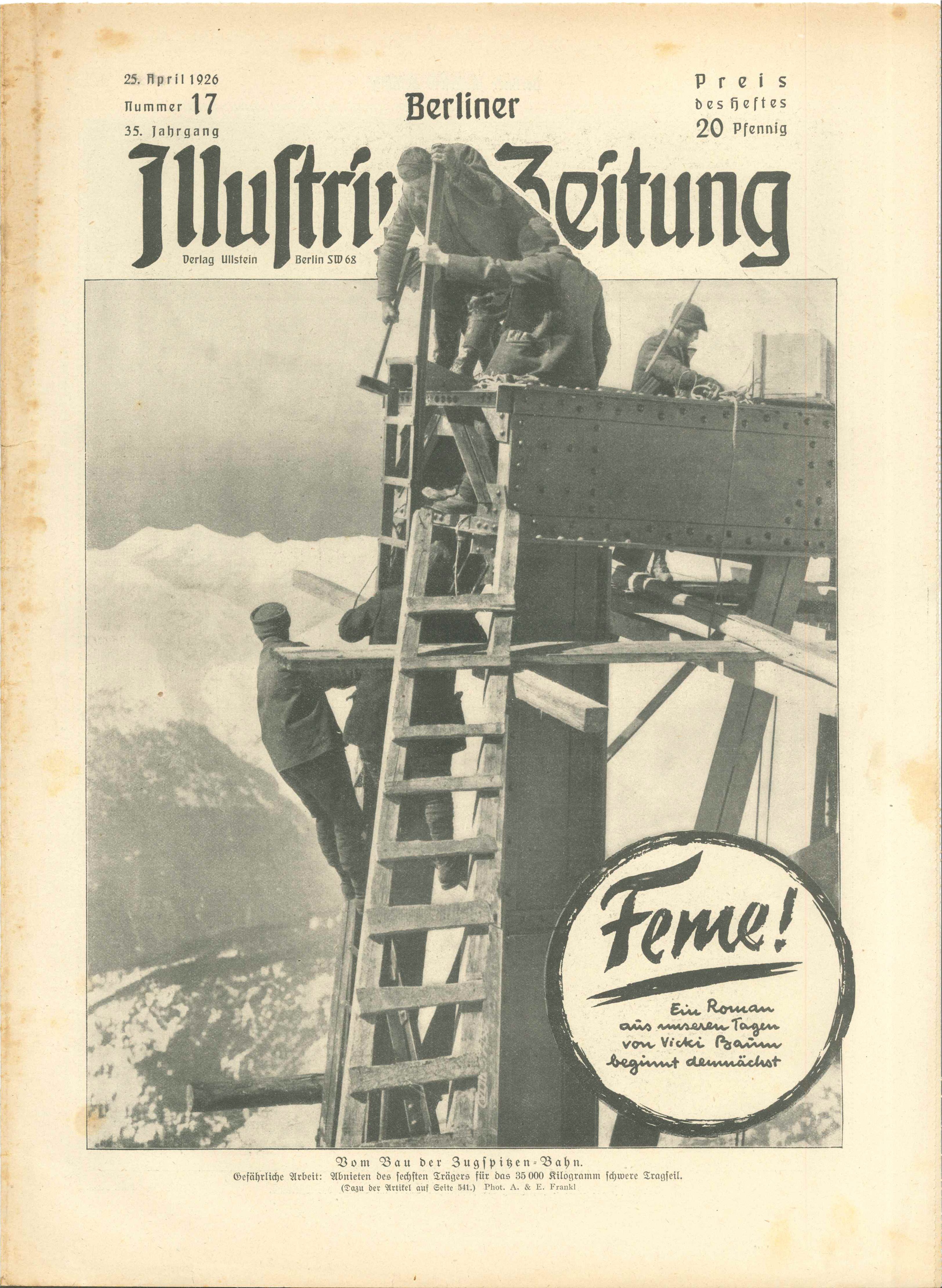 BIZ, Nr. 17, 1926, Titelseite (Kurt Tucholsky Literaturmuseum CC BY-NC-SA)