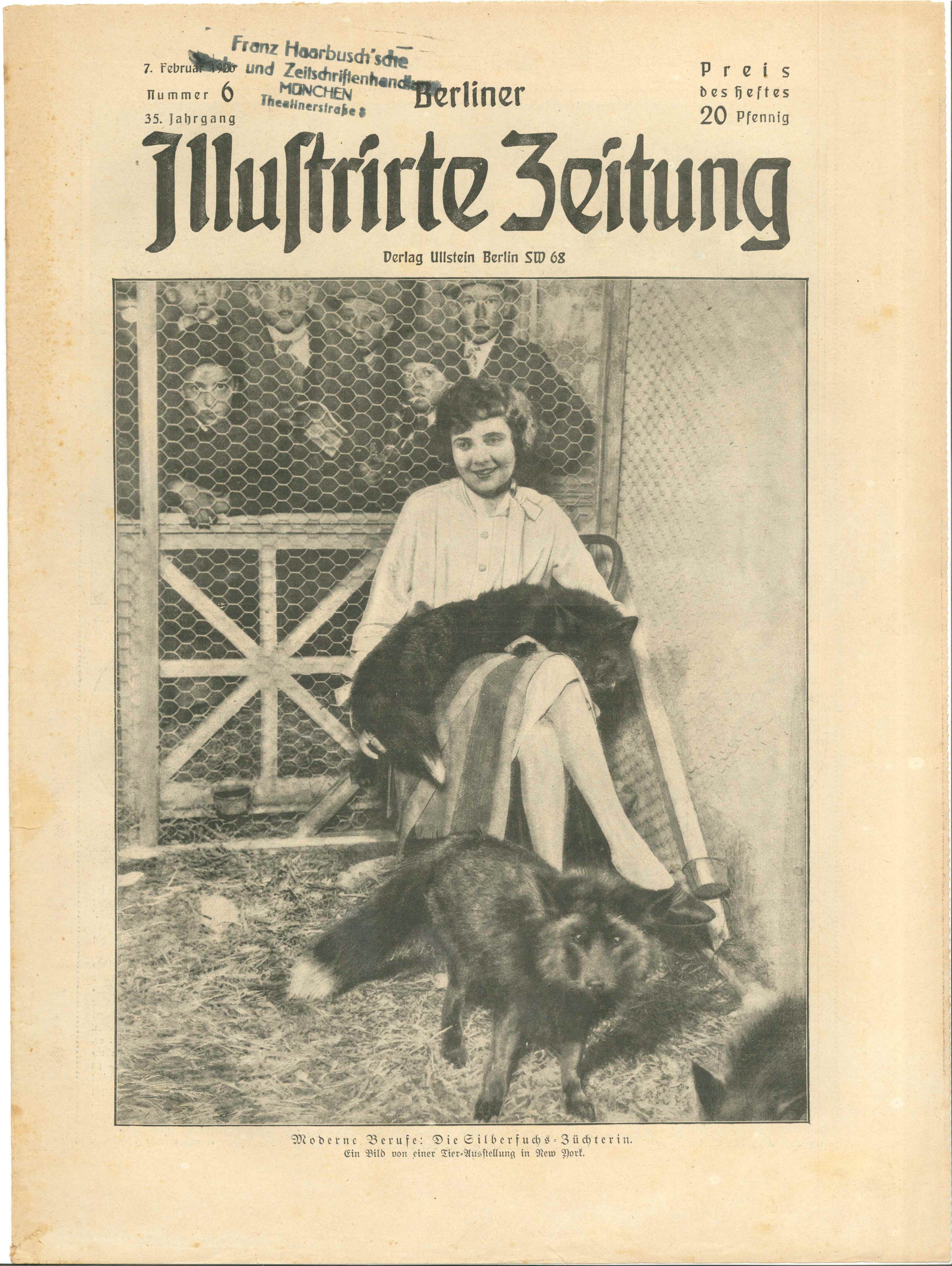 BIZ, Nr. 6, 1926, Titelseite (Kurt Tucholsky Literaturmuseum CC BY-NC-SA)