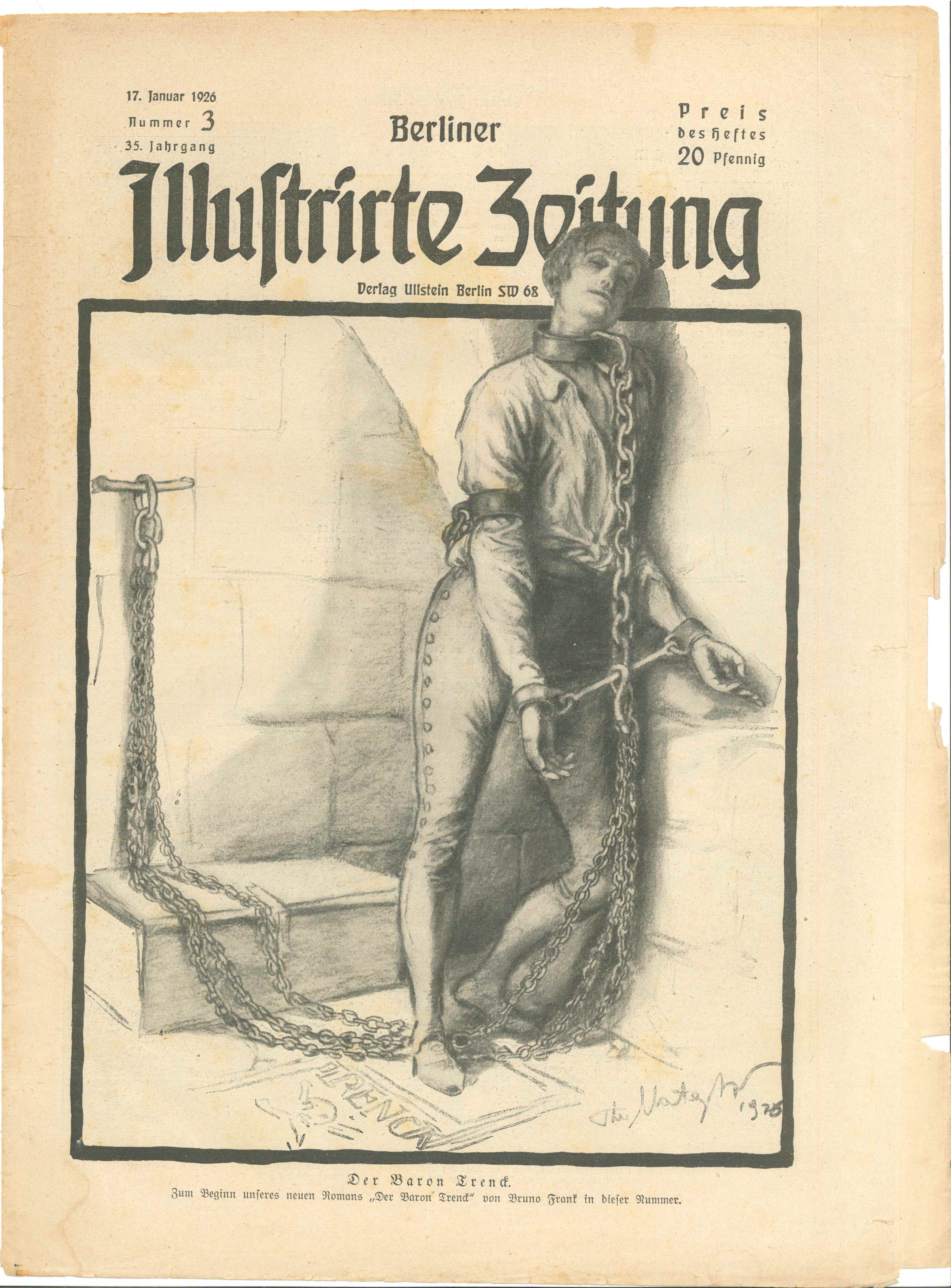 BIZ, Nr. 3, 1926, Titelseite (Kurt Tucholsky Literaturmuseum CC BY-NC-SA)