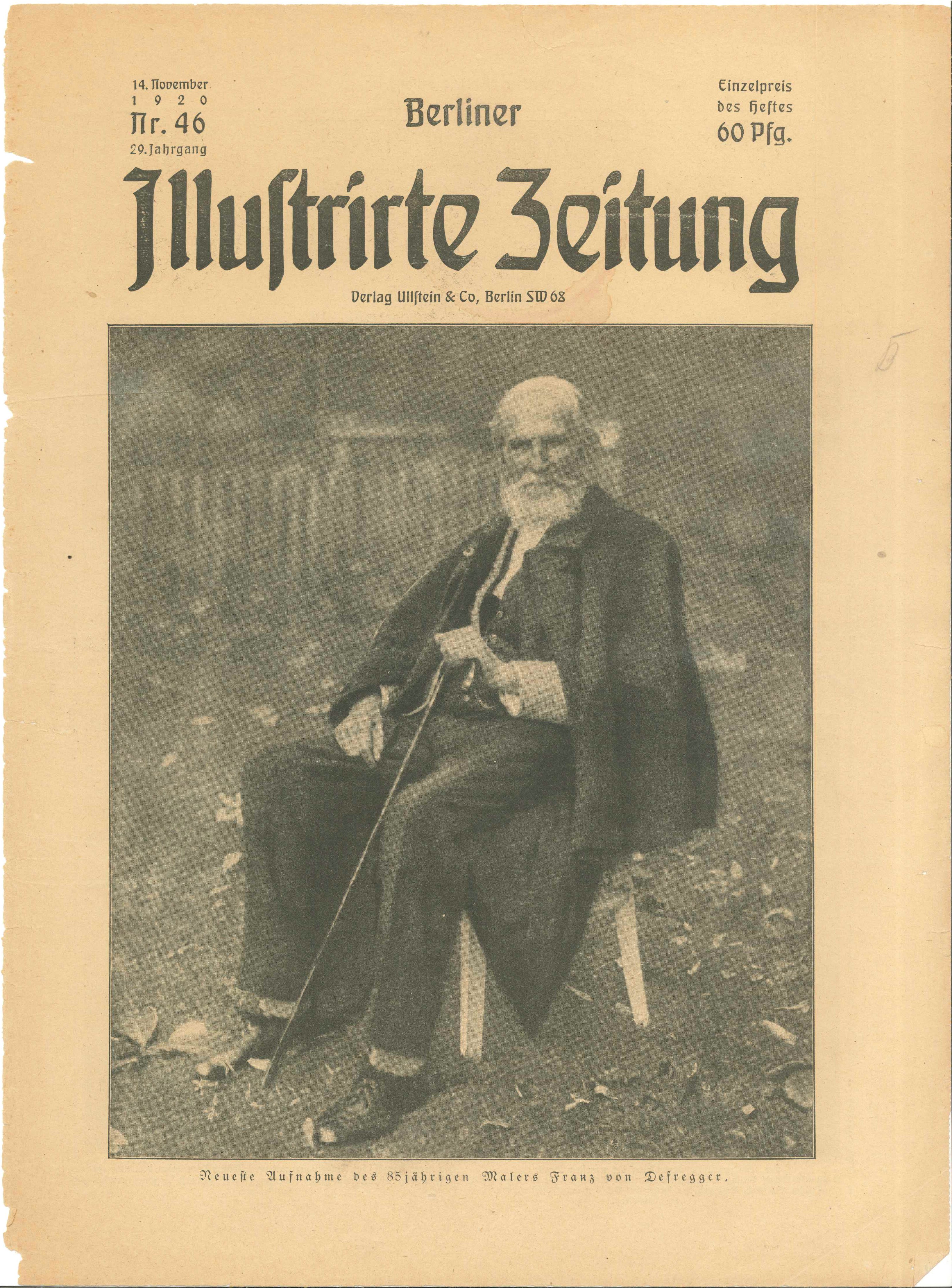 BIZ, Nr. 46, 1920, Titelseite (Kurt Tucholsky Literaturmuseum CC BY-NC-SA)