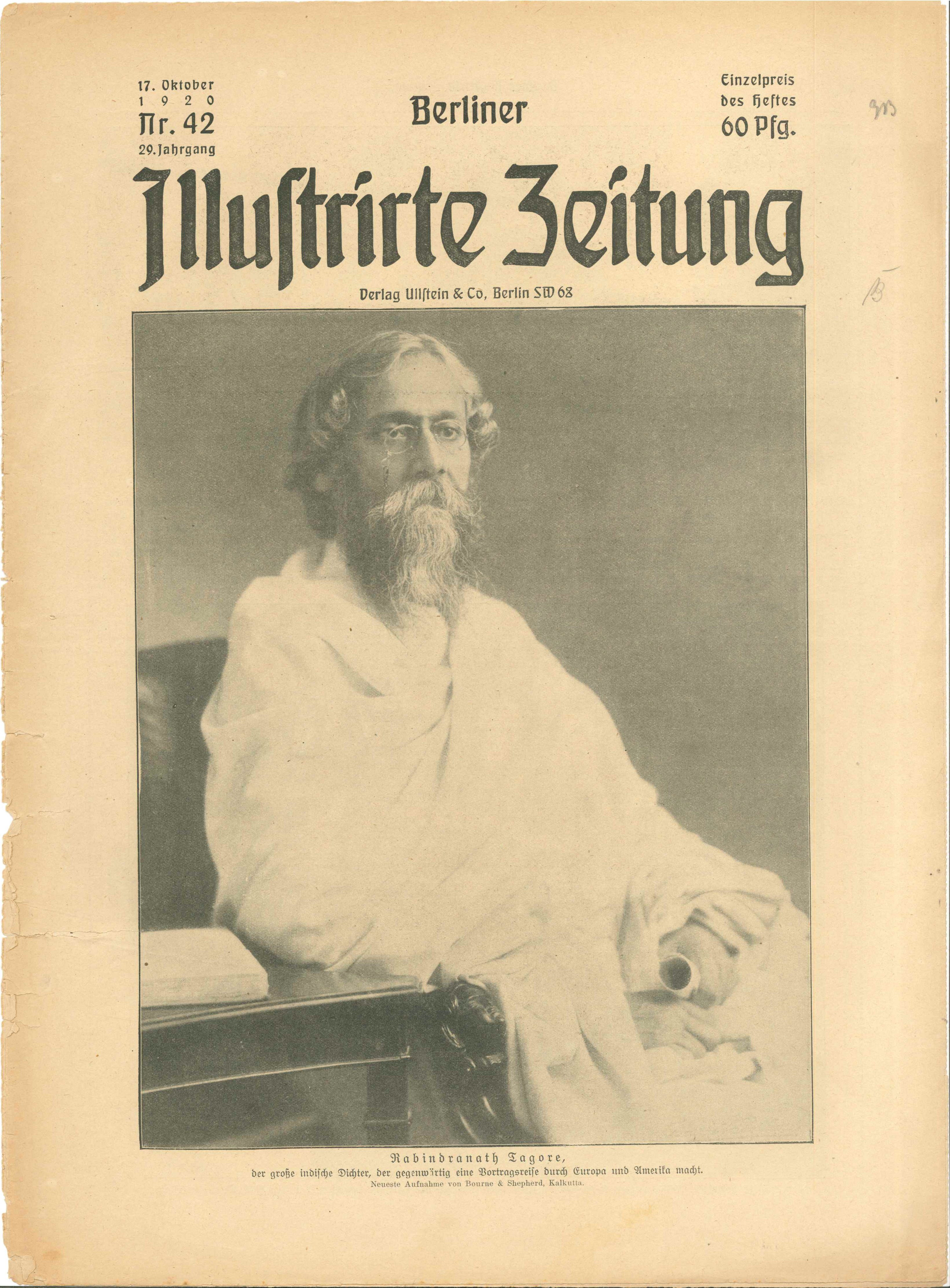 BIZ, Nr. 42, 1920, Titelseite (Kurt Tucholsky Literaturmuseum CC BY-NC-SA)
