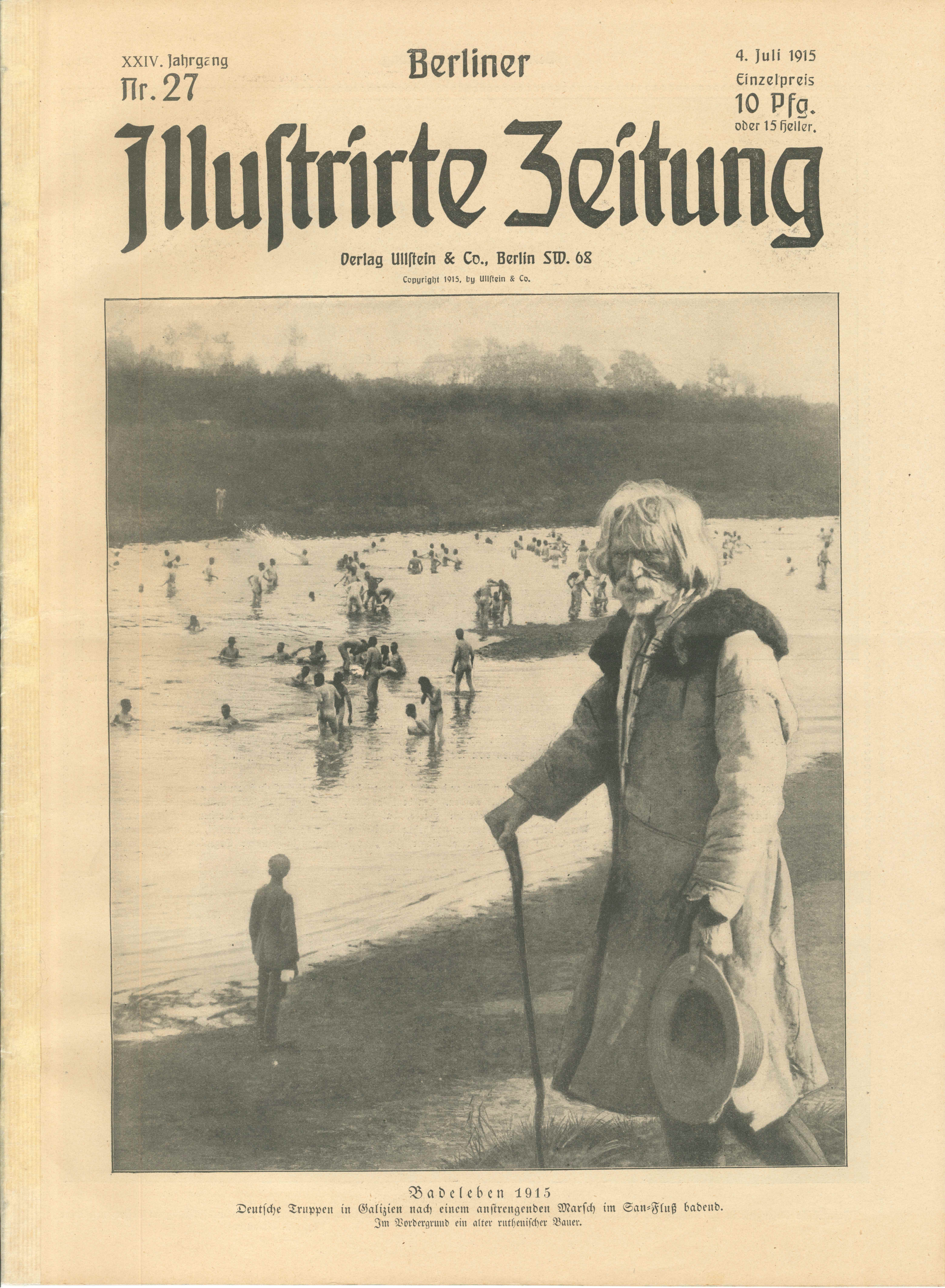 BIZ, Nr. 27, 1915, Titelseite (Kurt Tucholsky Literaturmuseum CC BY-NC-SA)
