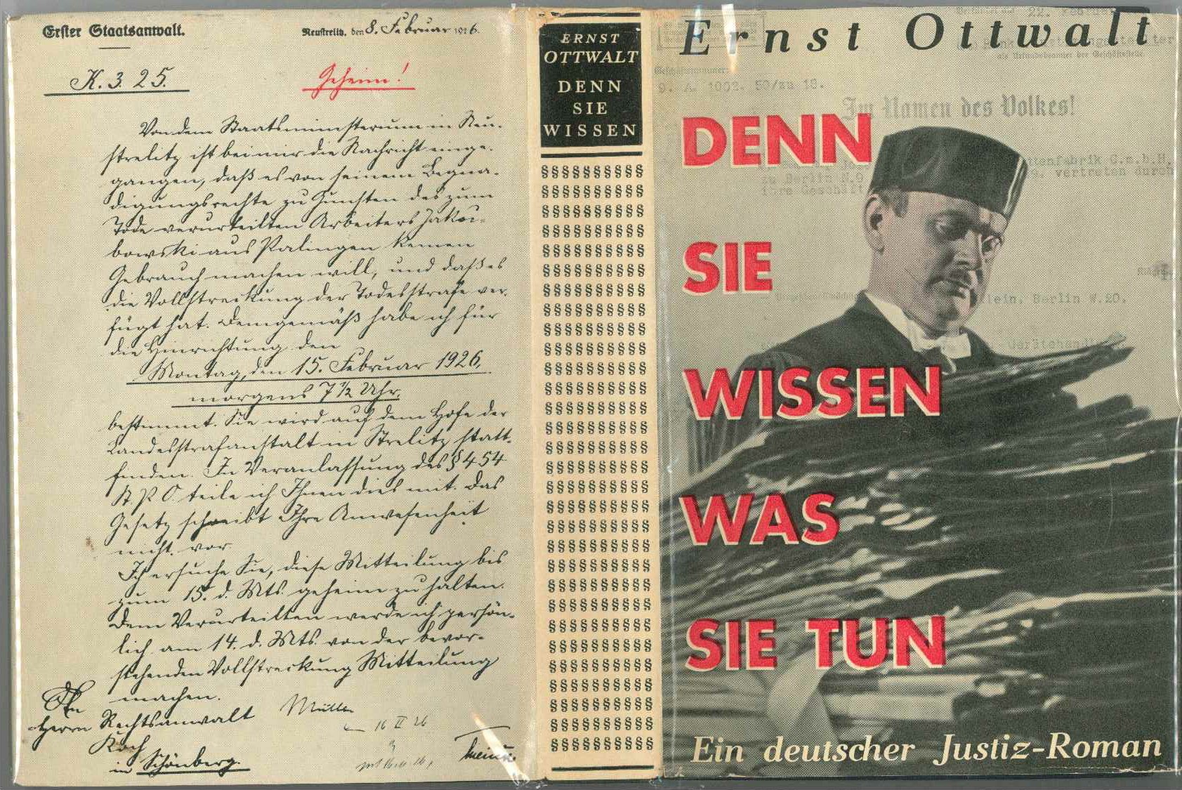 Ernst Ottwald: Denn sie wissen was sie tun. Ein deutscher Justizroman (Kurt Tucholsky Literaturmuseum CC BY-NC-SA)