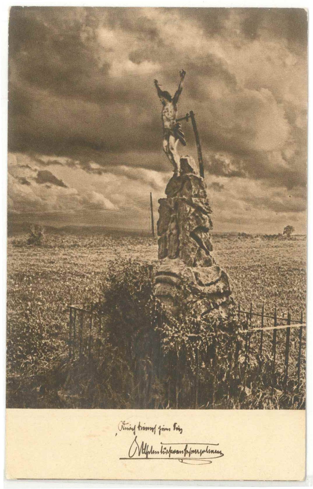 Das Kuzifix auf dem Schlachtfelde bei Saarburg (Kurt Tucholsky Literaturmuseum CC BY-NC-SA)