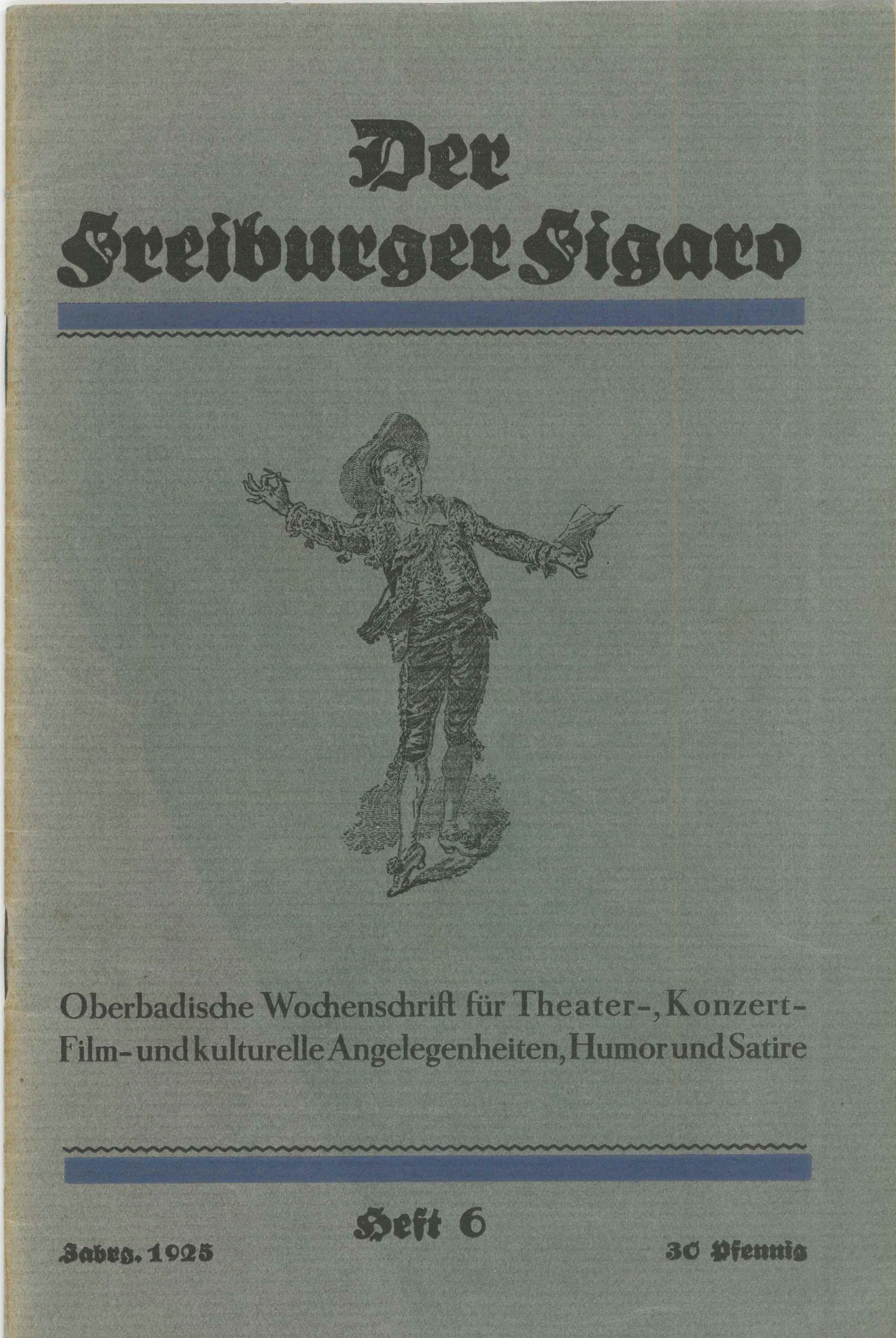 Der Freiburger Figaro (Kurt Tucholsky Literaturmuseum CC BY-NC-SA)