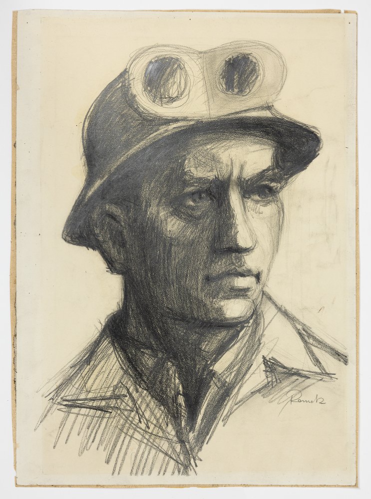 Portrait eines Stahlwerkers (ReMO - Regionalmuseum Oberhavel CC BY-NC-SA)