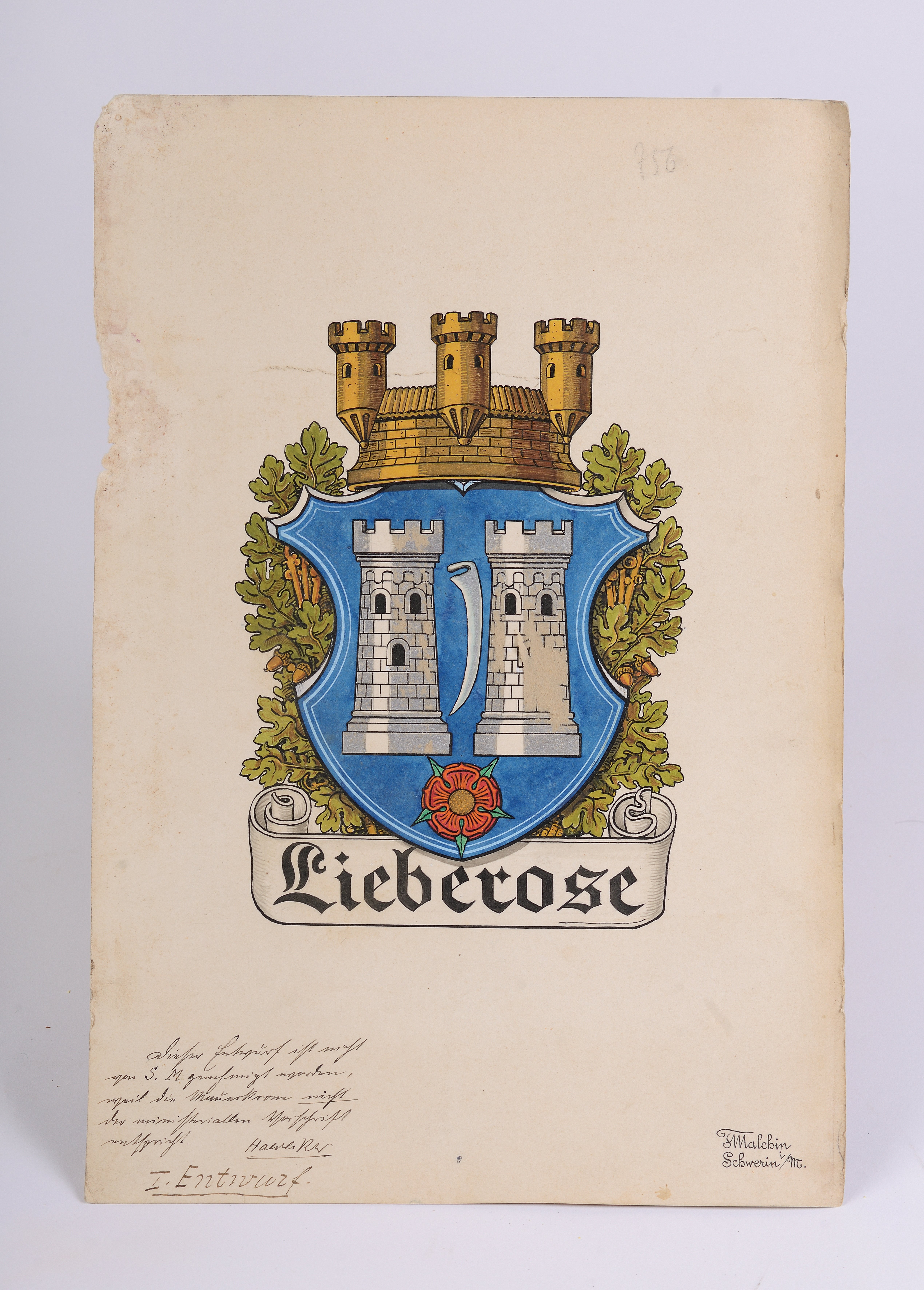 Wappenschild (Förderverein Lieberose e.V. CC BY-NC-SA)