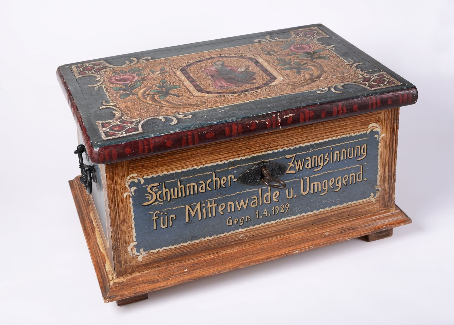 Innungslade der Schuhmacher Zwangsinnung, gegründet 1929 (Museumsverbund Dahme-Spreewald CC BY-NC-SA)