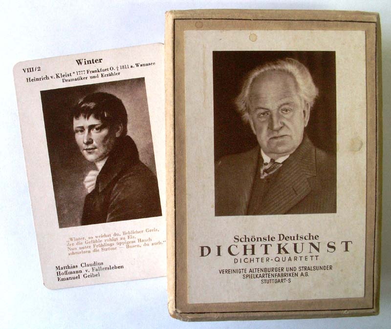 Kartenspiel &quot;Schönste Deutsche Dichtkunst&quot; - Dichter Quartett (Kleist-Museum Frankfurt (Oder) CC BY-NC-SA)