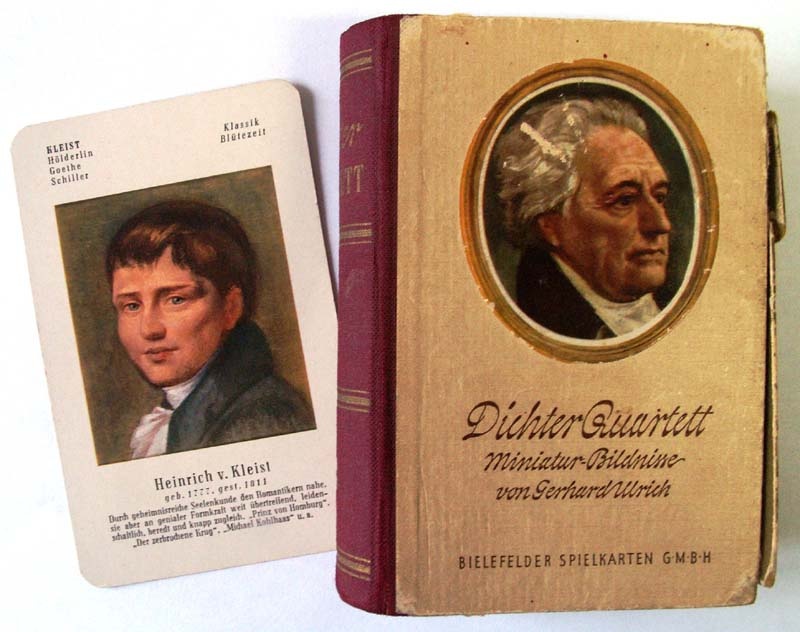 Kartenspiel Dichter Quartett - Miniatur-Bildnisse von Gerhard Ulrich (Kleist-Museum Frankfurt (Oder) CC BY-NC-SA)
