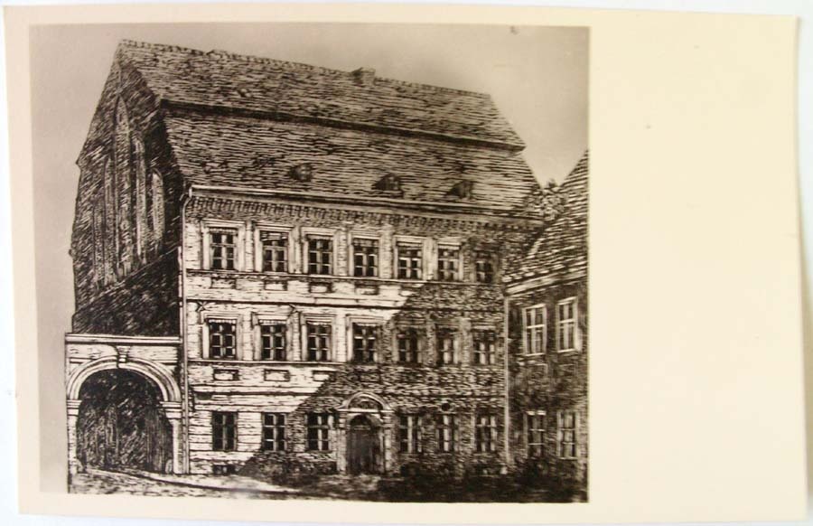 Postkarte Heinrich von Kleists Geburtshaus in Frankfurt (Oder) (Kleist-Museum Frankfurt (Oder) CC BY-NC-SA)