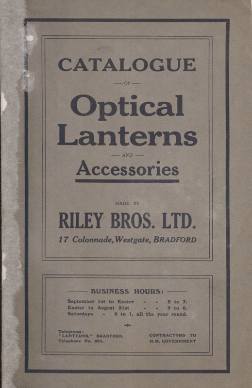 Catalogue Optical Lanterns and Lantern Accessoires von Riley Bros (Filmmuseum Potsdam CC BY-NC-SA)