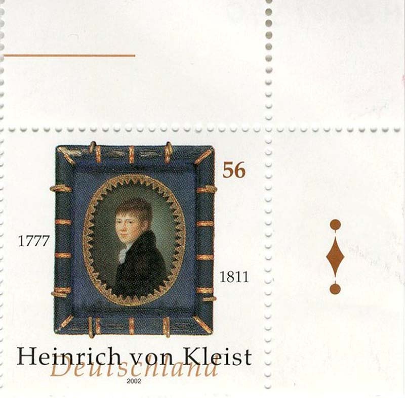 Sonderpostwertzeichen Heinrich von Kleist 2002 (Kleist-Museum Frankfurt (Oder) CC BY-NC-SA)